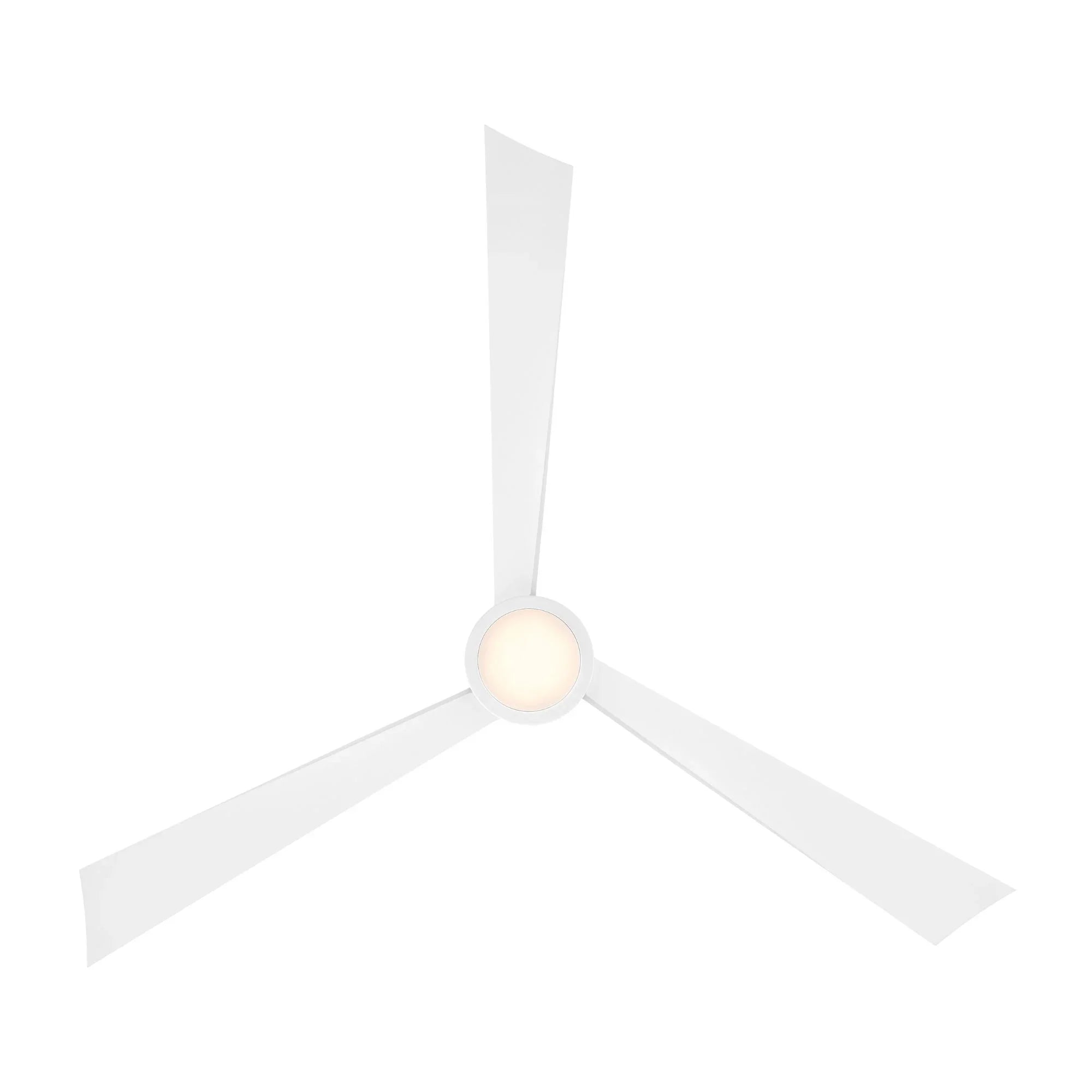 Pike 56" White Indoor Ceiling Fan with Light