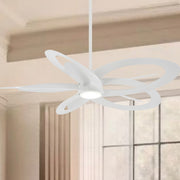 Minka Aire - Pinup LED 60" Flat White Unique Ceiling Fan with Remote | Bees Lighting