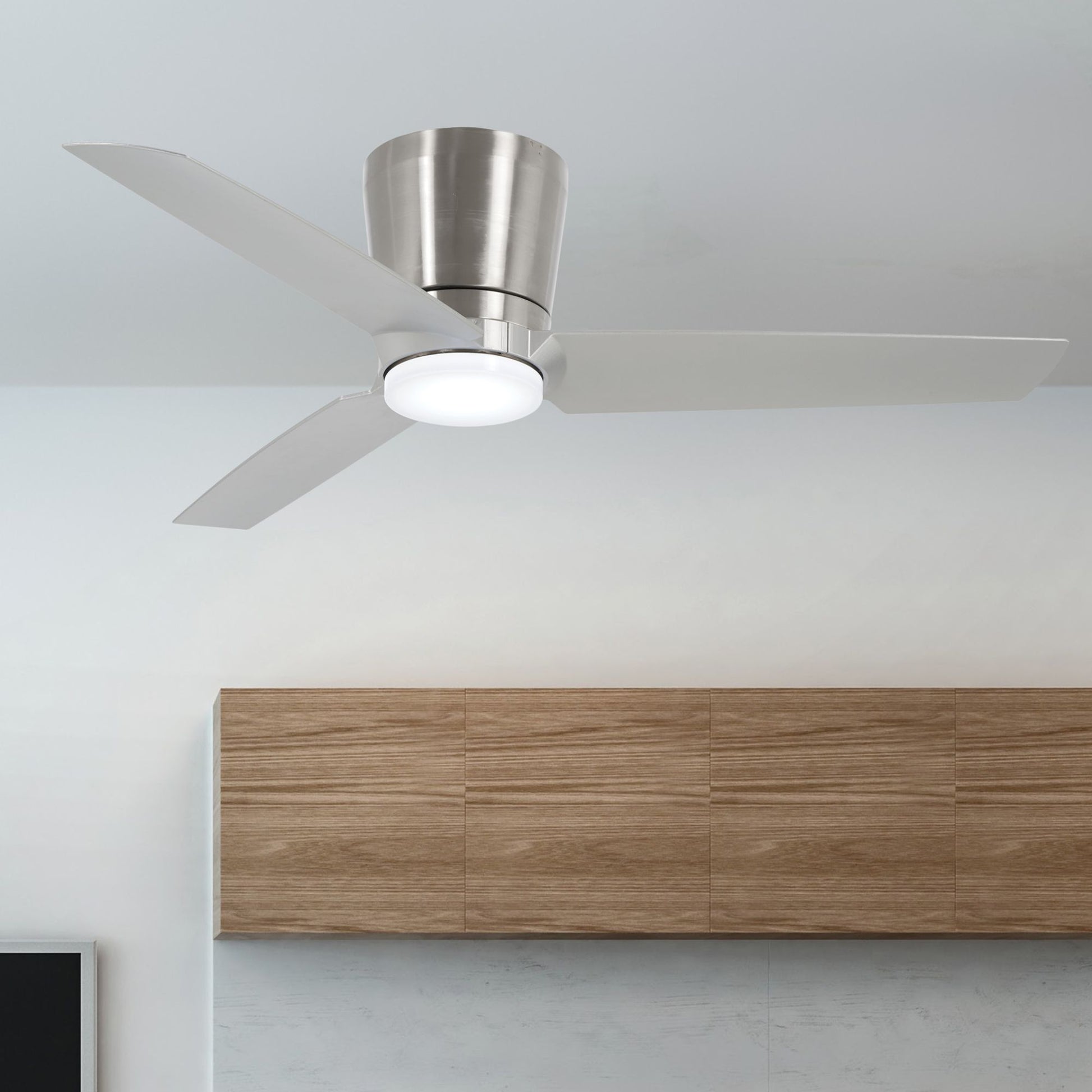 Pure 48" LED Flush Mount Ceiling Fan - Bees Lighting