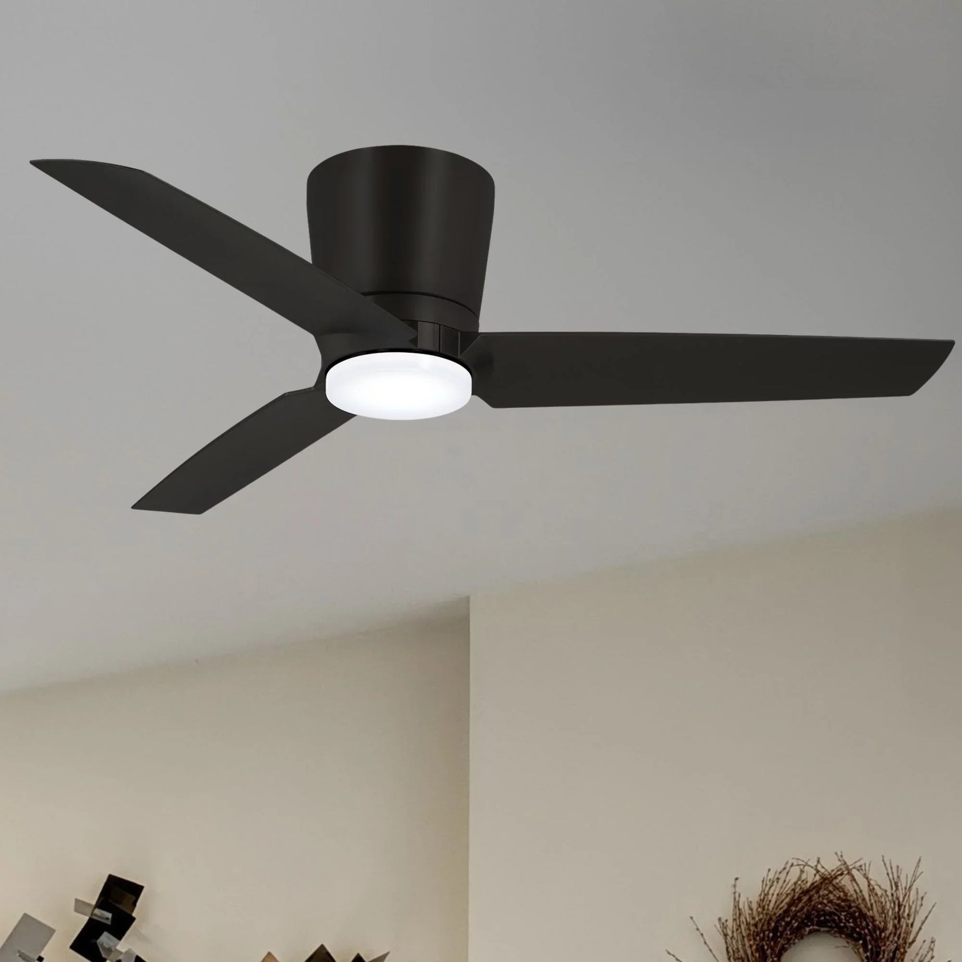 Pure 48" LED Flush Mount Ceiling Fan - Bees Lighting