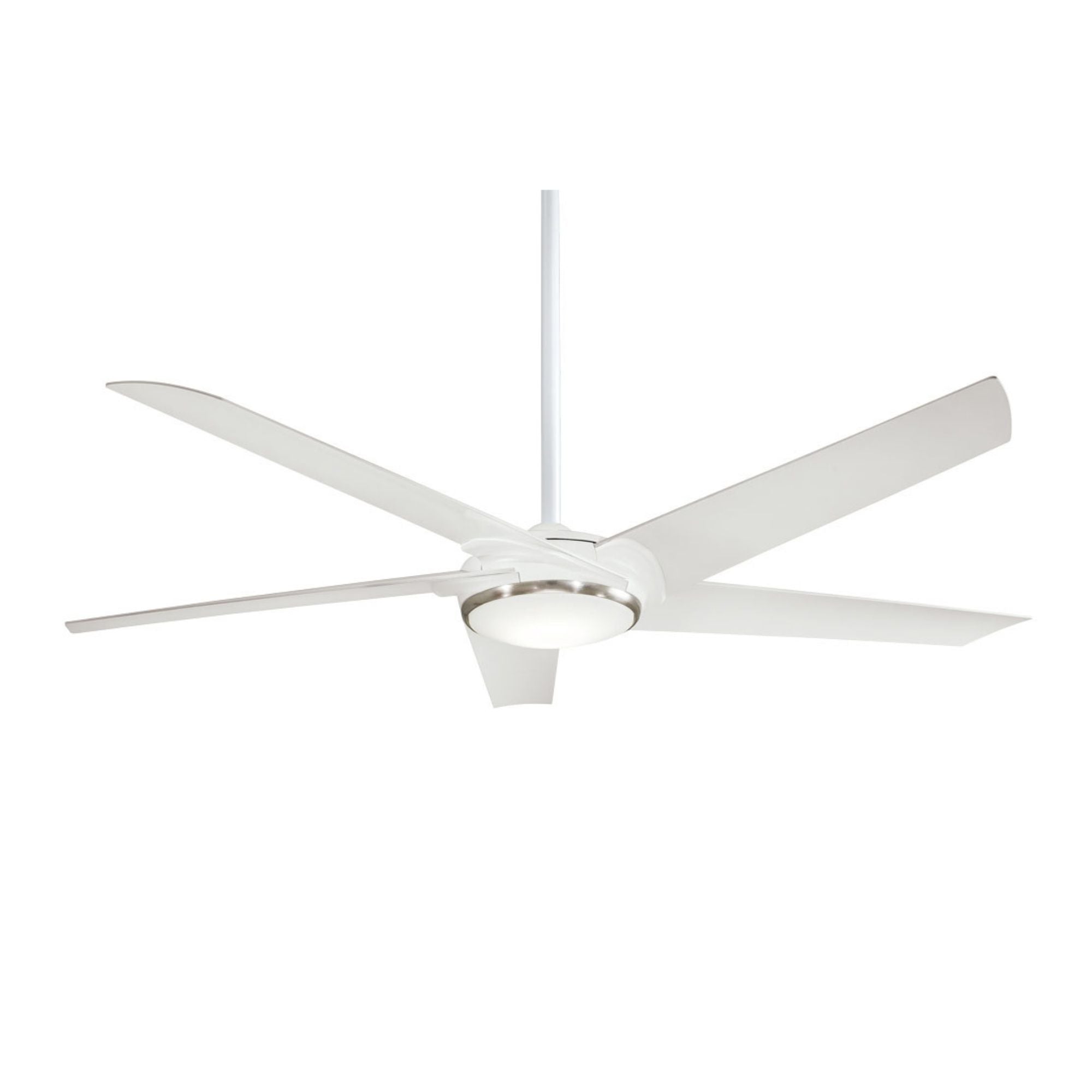 Raptor LED 60" Flat White Modern Ceiling Fan with Remote - Bees Lighting
