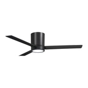 Roto Flush 52" Black Coal LED Ceiling Fan with Remote Control - Bees Lighting