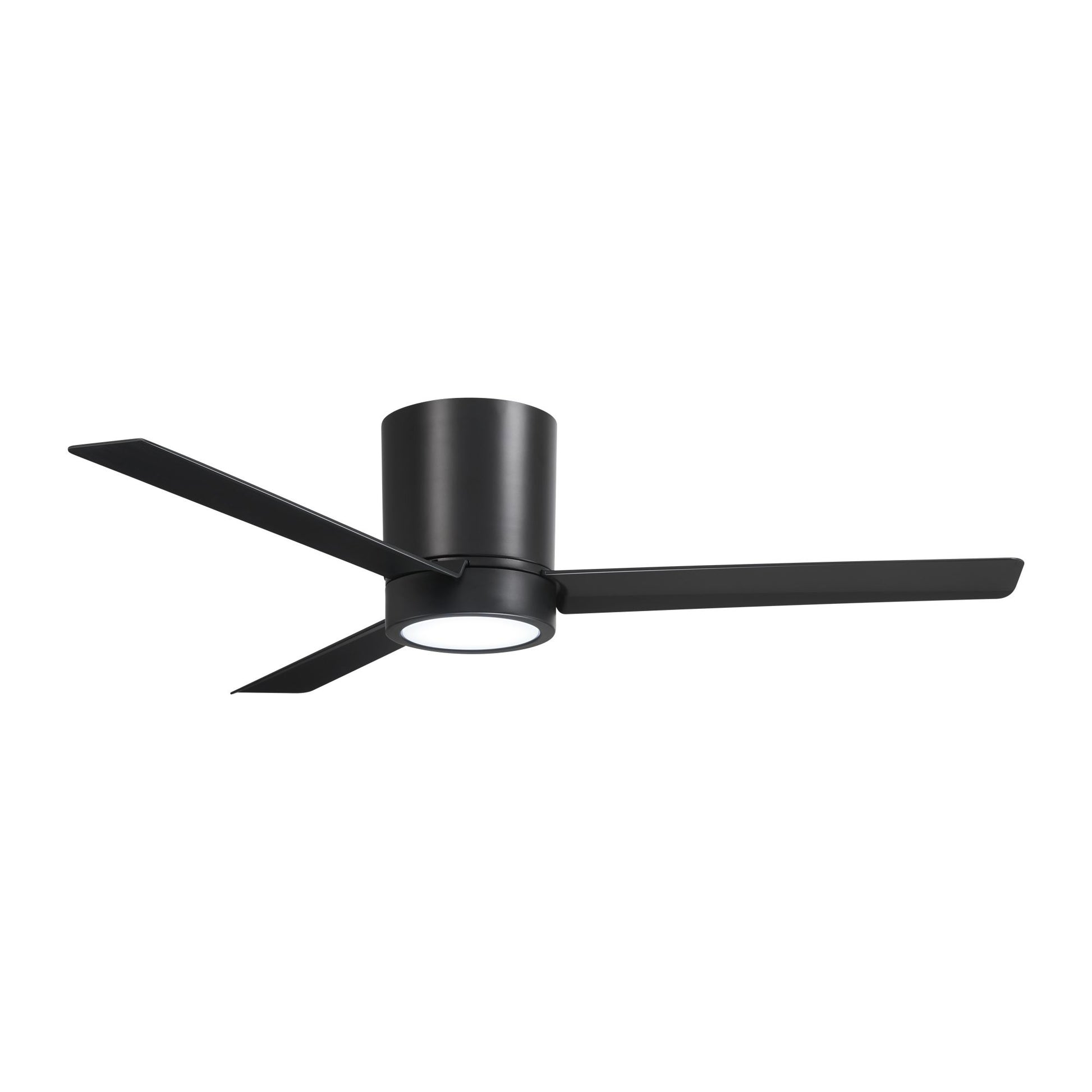 Roto Flush 52" Black Coal LED Ceiling Fan with Remote Control - Bees Lighting