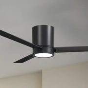 Roto Flush 52" Black Coal LED Ceiling Fan with Remote Control