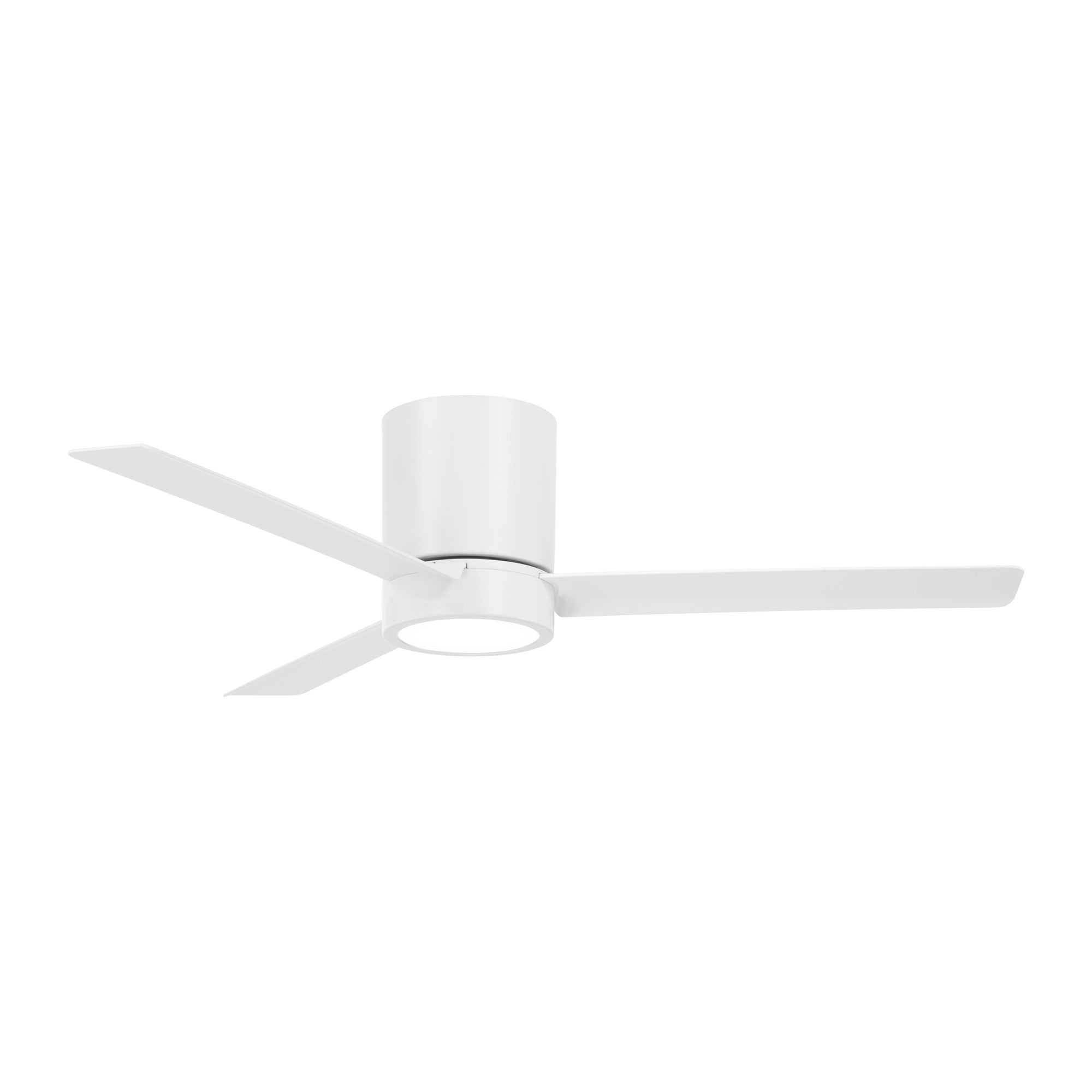 Roto Flush 52" White LED Ceiling Fan with Remote Control - Bees Lighting