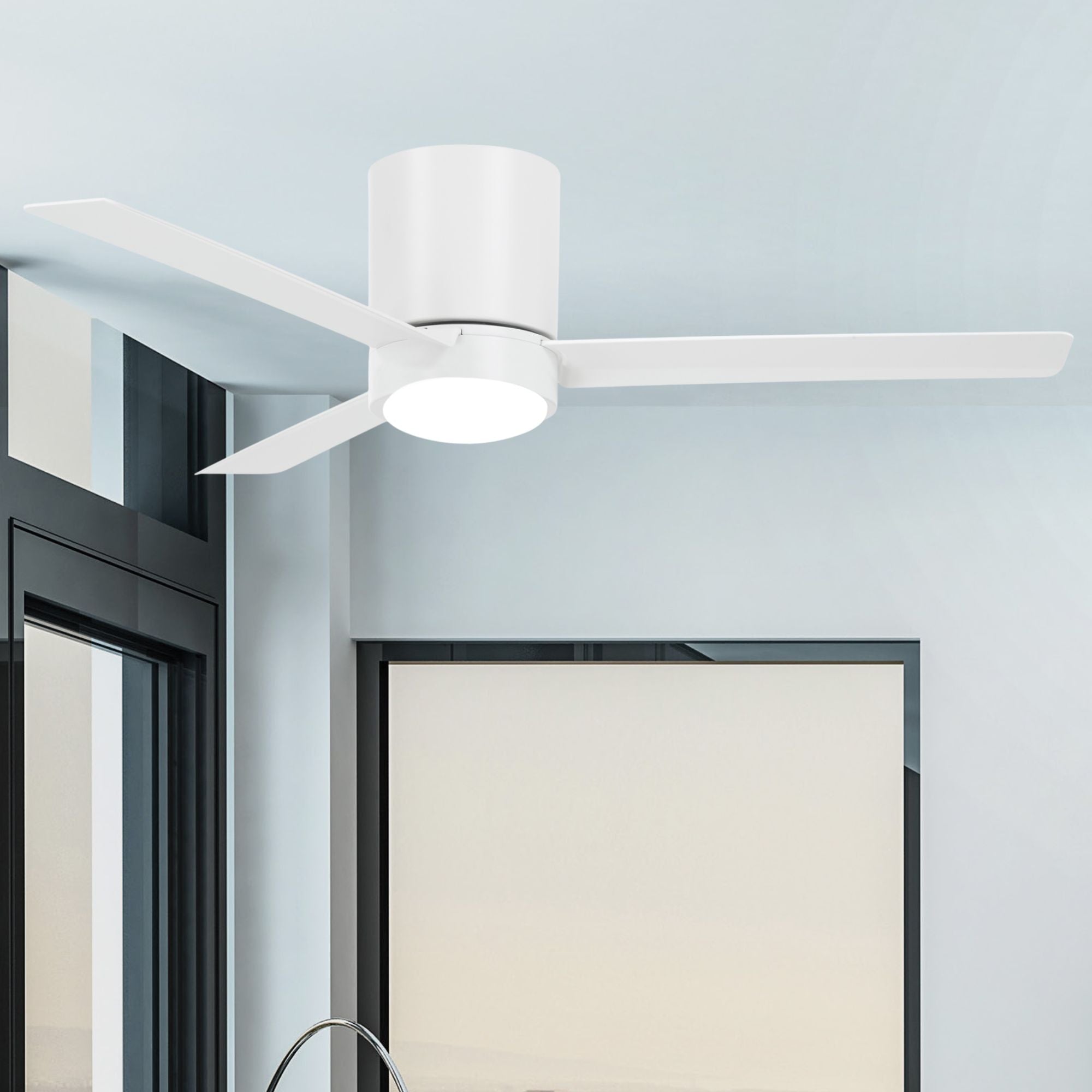 Roto Flush 52" LED Ceiling Fan - Bees Lighting
