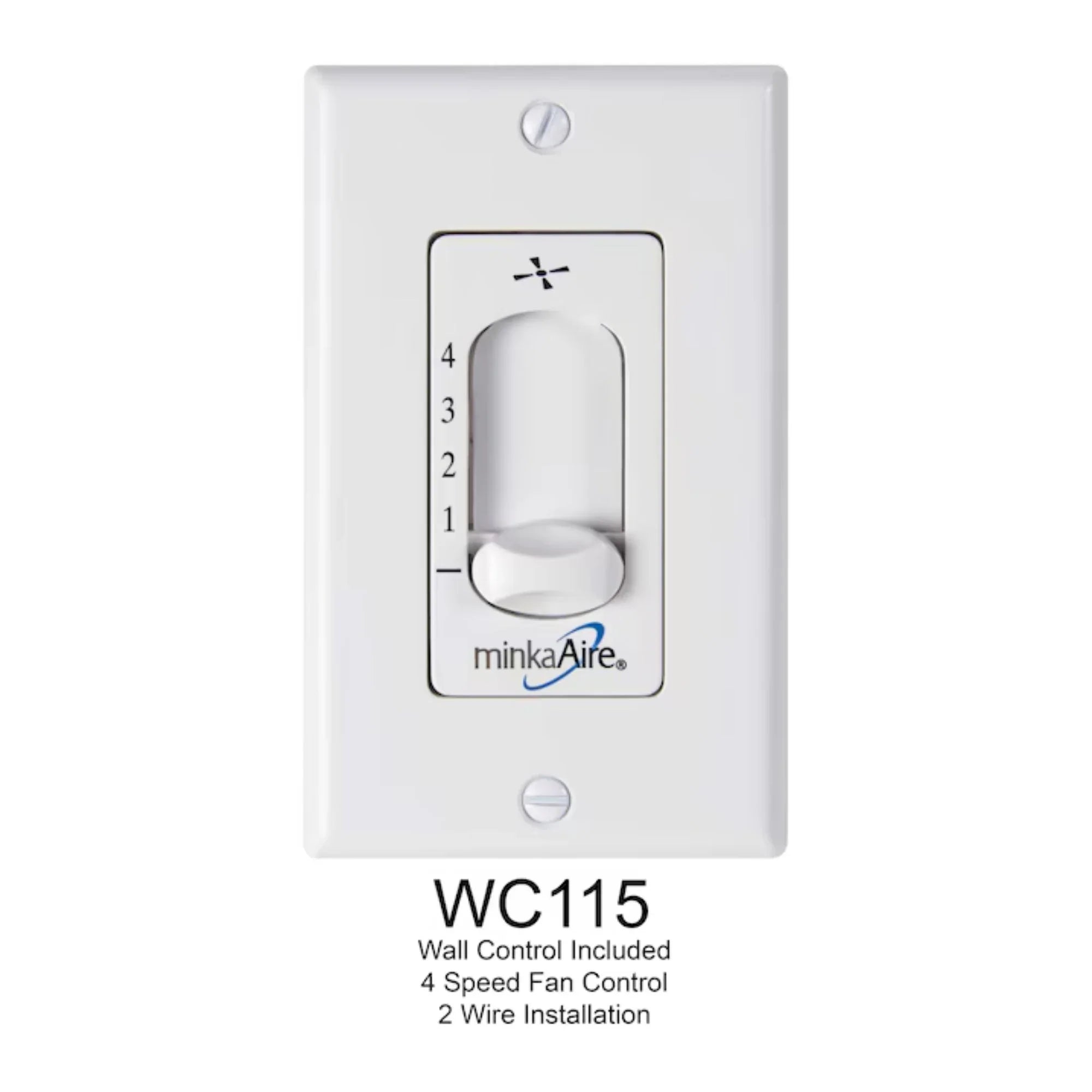 Roto XL 62" White Wet Rated Ceiling Fan with Wall Control