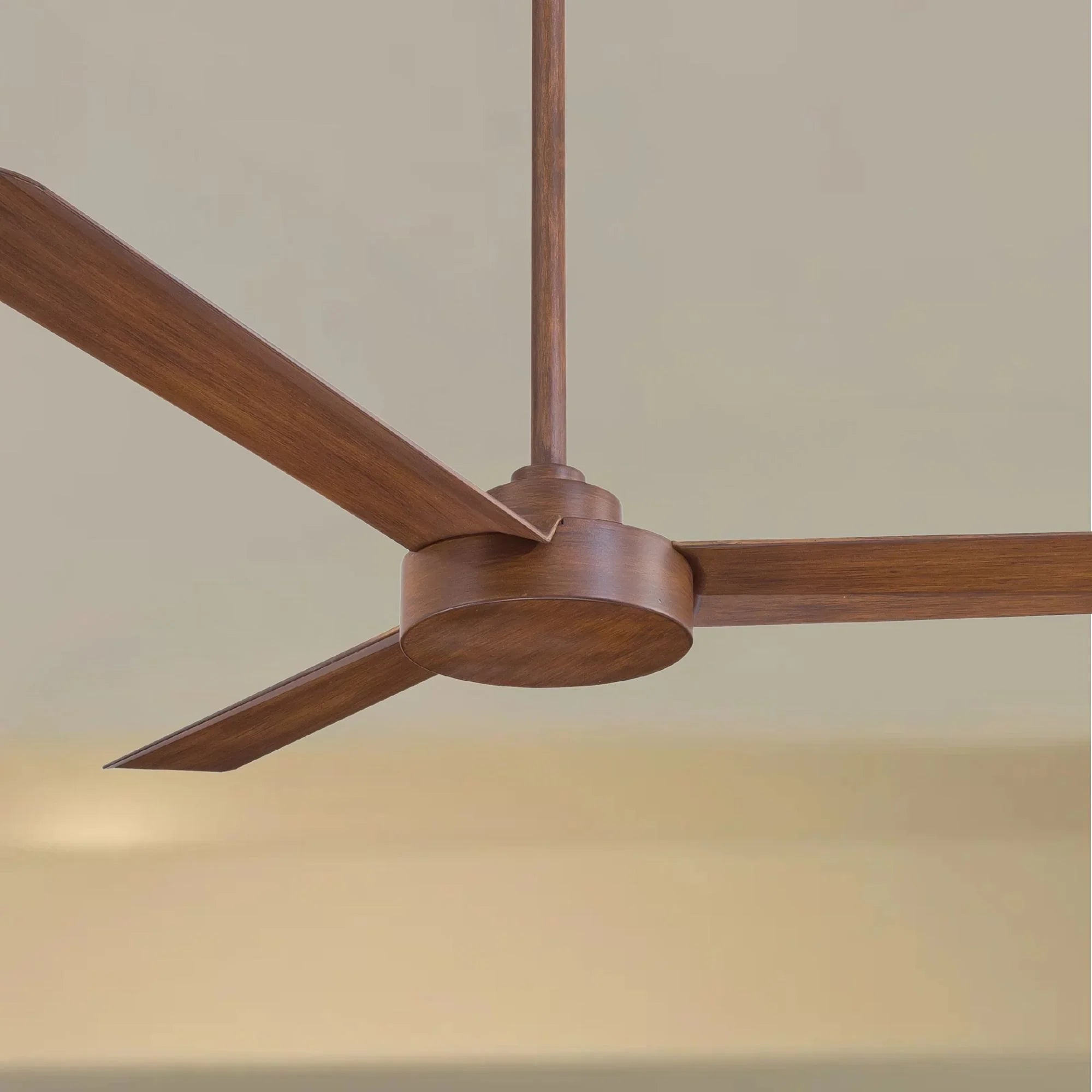 Roto 52" Koa Ceiling Fan with Wall Control