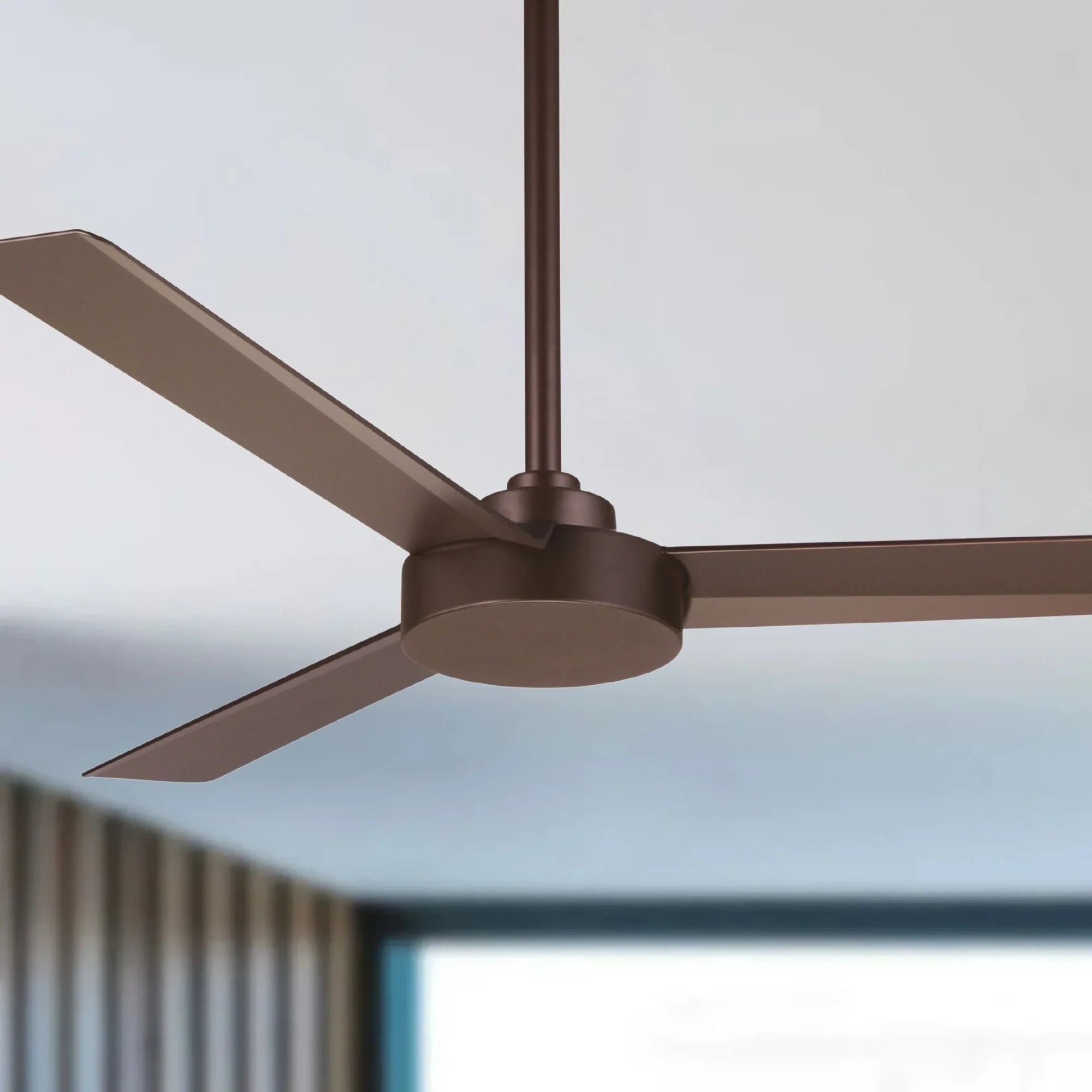 Roto 52" Bronze Ceiling Fan with Wall Control