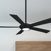 Sabot LED 52" Black Coal Ceiling Fan with Remote
