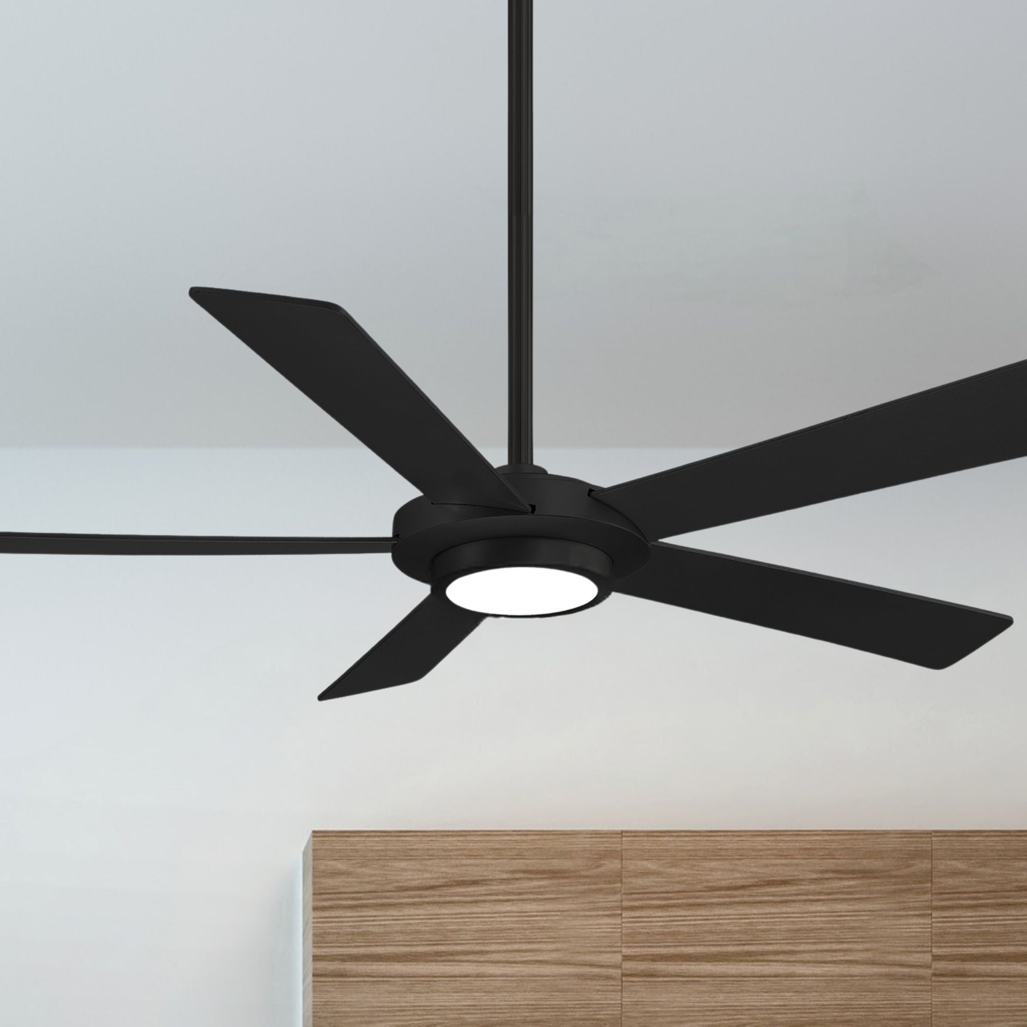 Sabot LED 52" Black Coal Ceiling Fan with Remote
