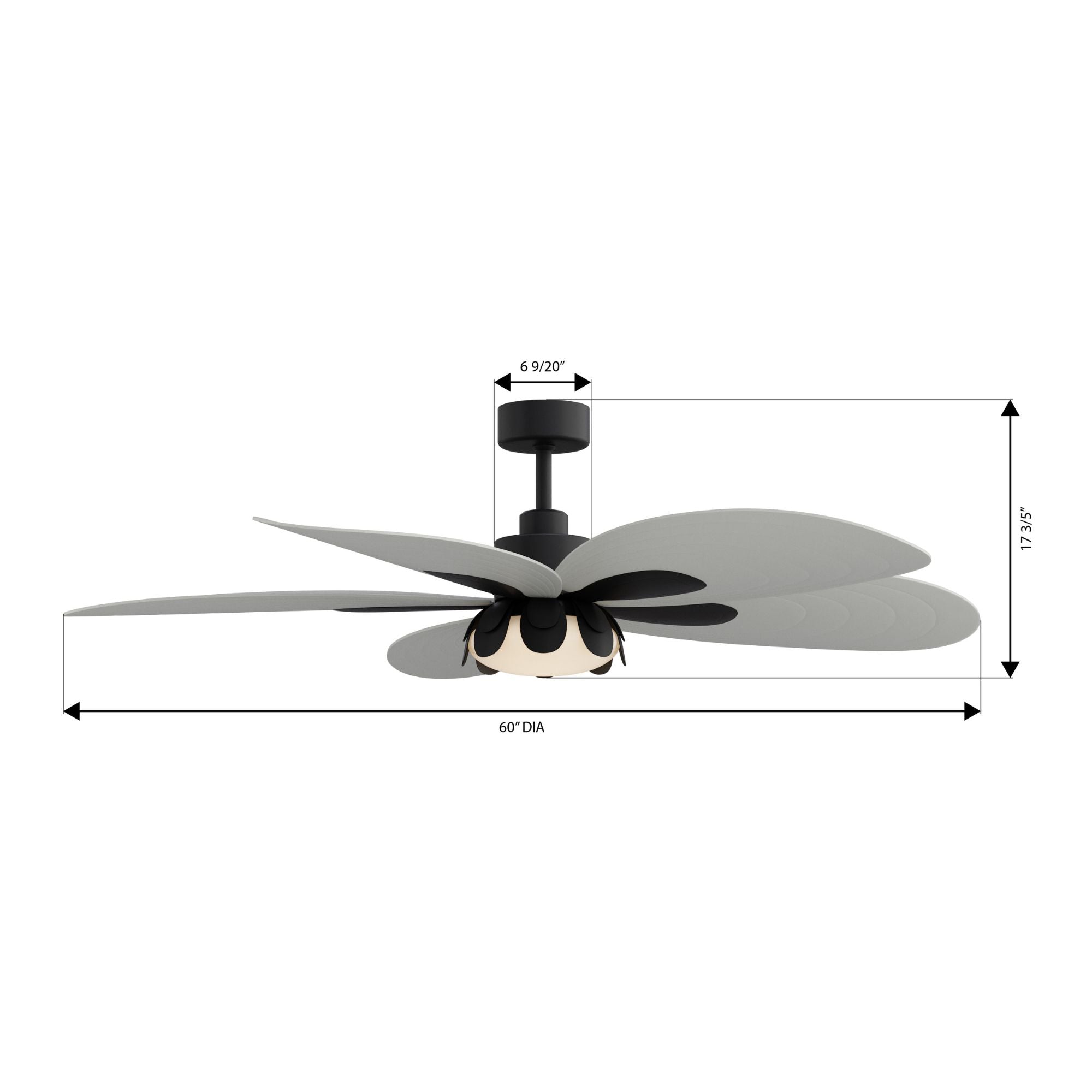 Minka Aire Saltcress 60'' Smart Ceiling Fan with LED Light DC Motor Dark Bronze