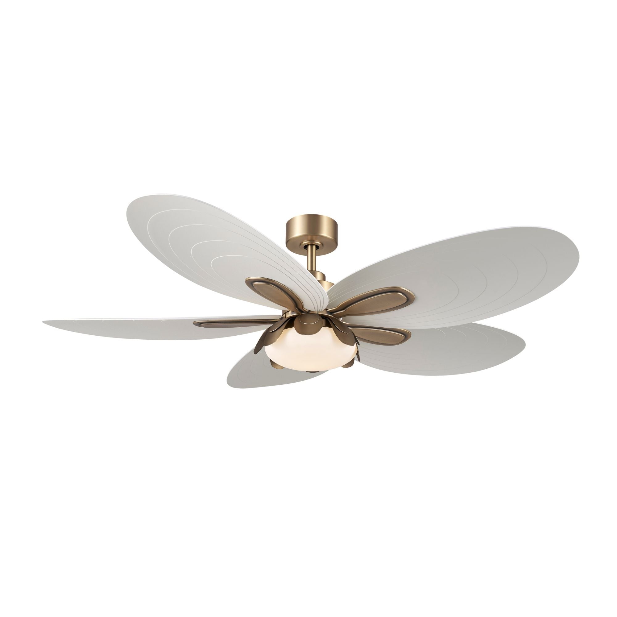 Minka Aire Saltcress 60'' Smart Ceiling Fan with LED Light DC Motor Legacy Brass