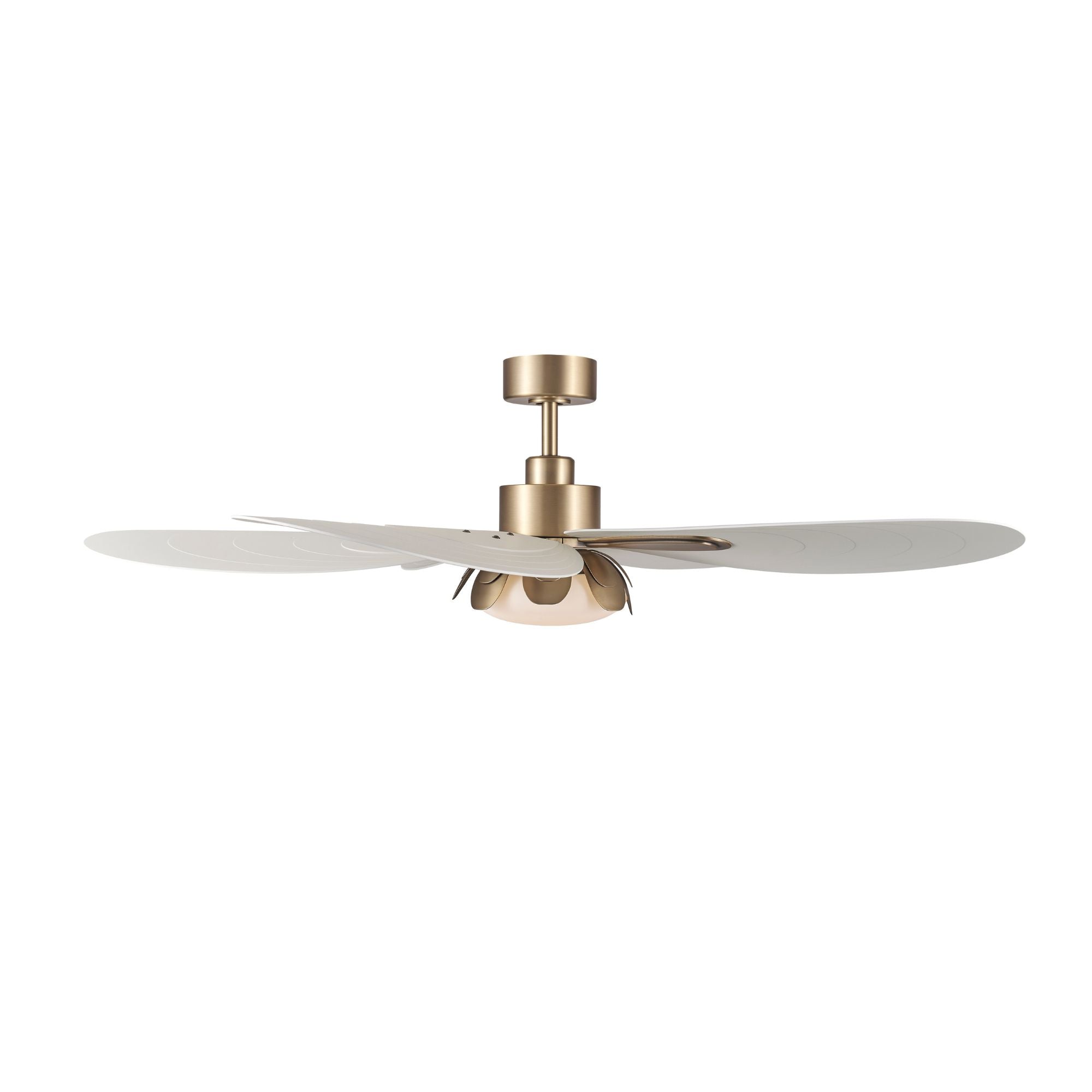 Minka Aire Saltcress 60'' Smart Ceiling Fan with LED Light DC Motor Legacy Brass