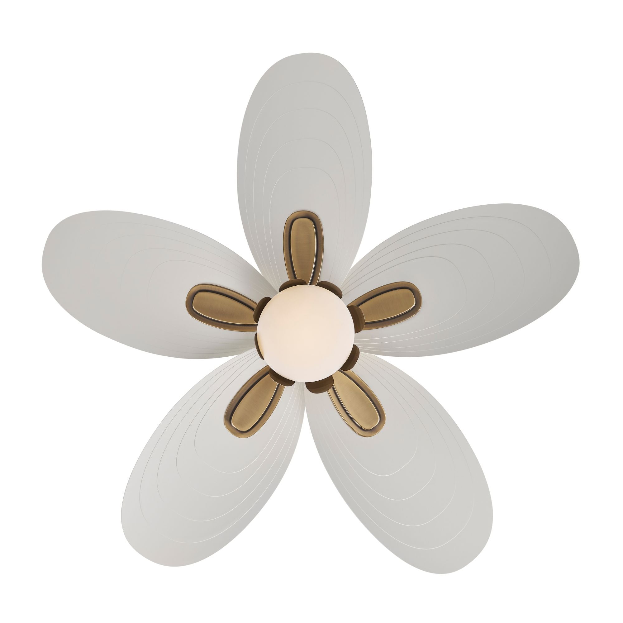 Minka Aire Saltcress 60'' Smart Ceiling Fan with LED Light DC Motor Legacy Brass