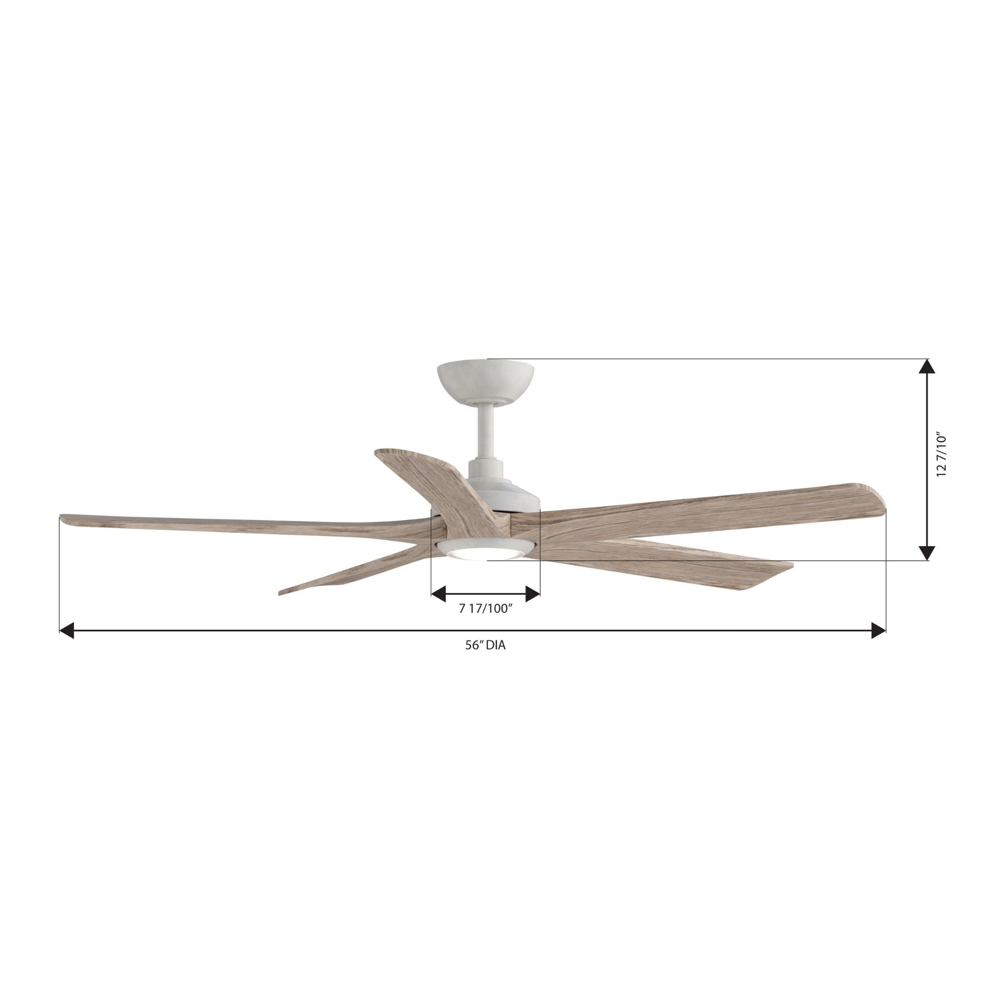 Minka Aire Seressa 56'' Smart Ceiling Fan with LED Light DC Motor Alabaster White