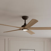 Minka Aire Seressa 56'' Smart Ceiling Fan with LED Light DC Motor Dark Bronze