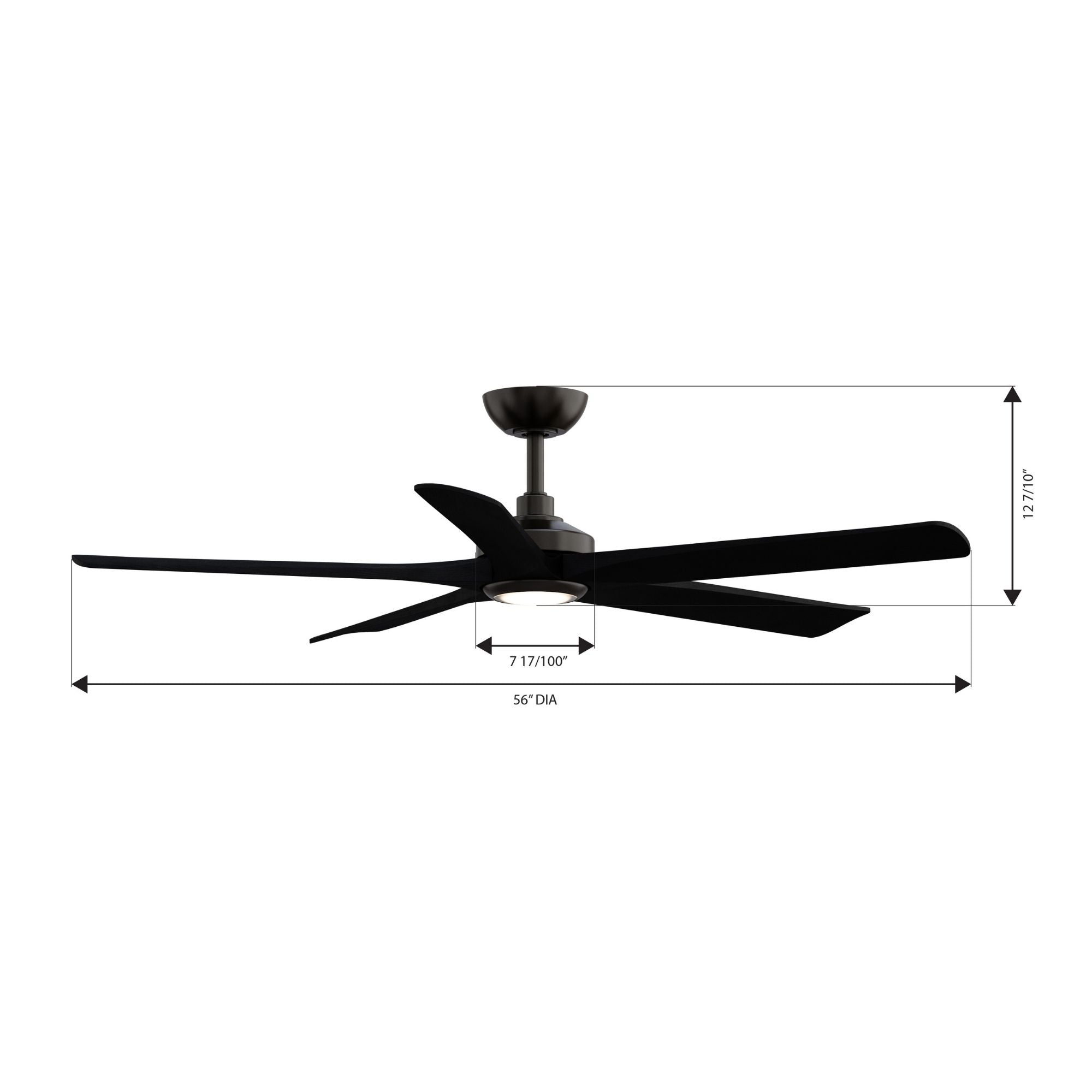 Minka Aire Seressa 56'' Smart Ceiling Fan with LED Light DC Motor Rustic Gun Metal