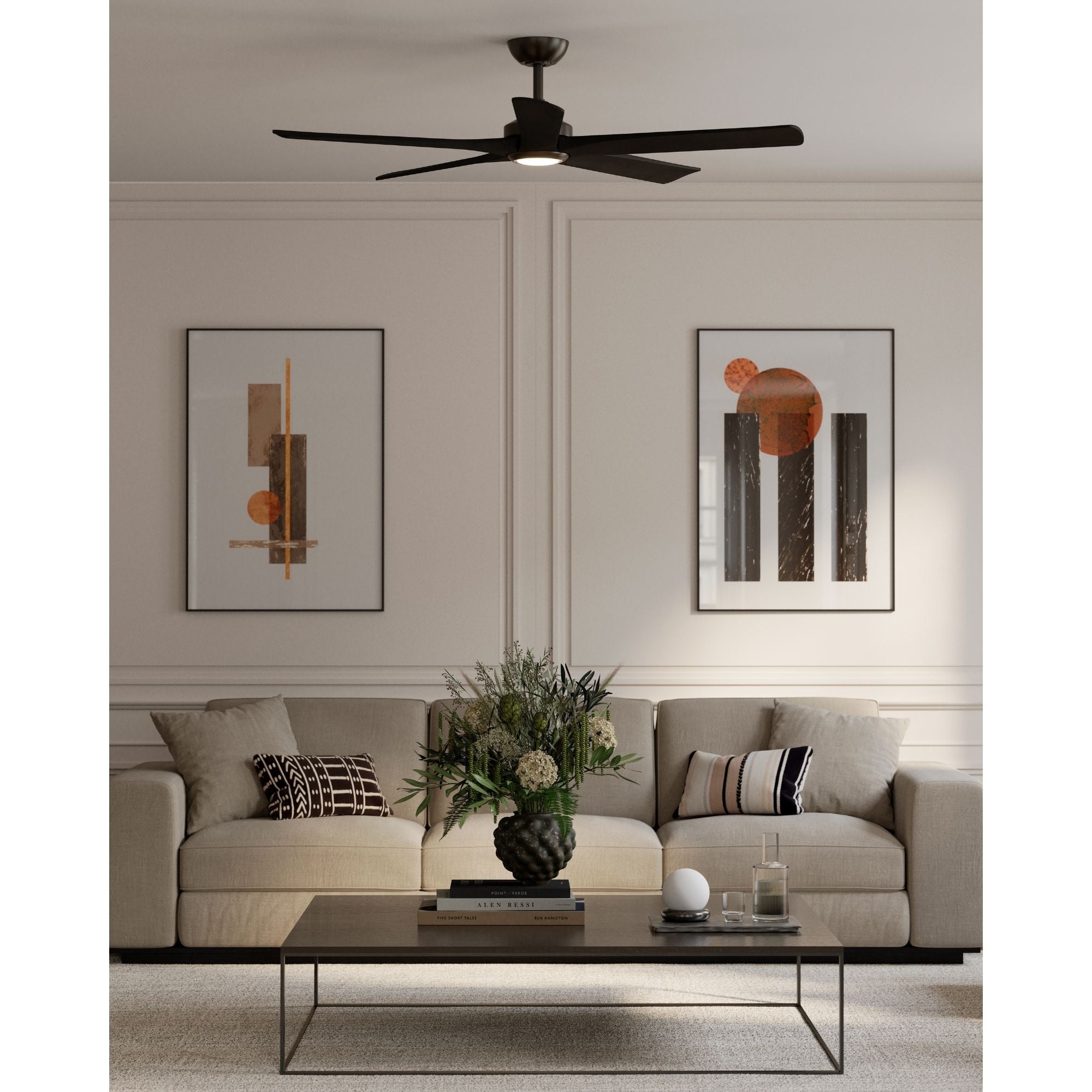 Minka Aire Seressa 56'' Smart Ceiling Fan with LED Light DC Motor Rustic Gun Metal
