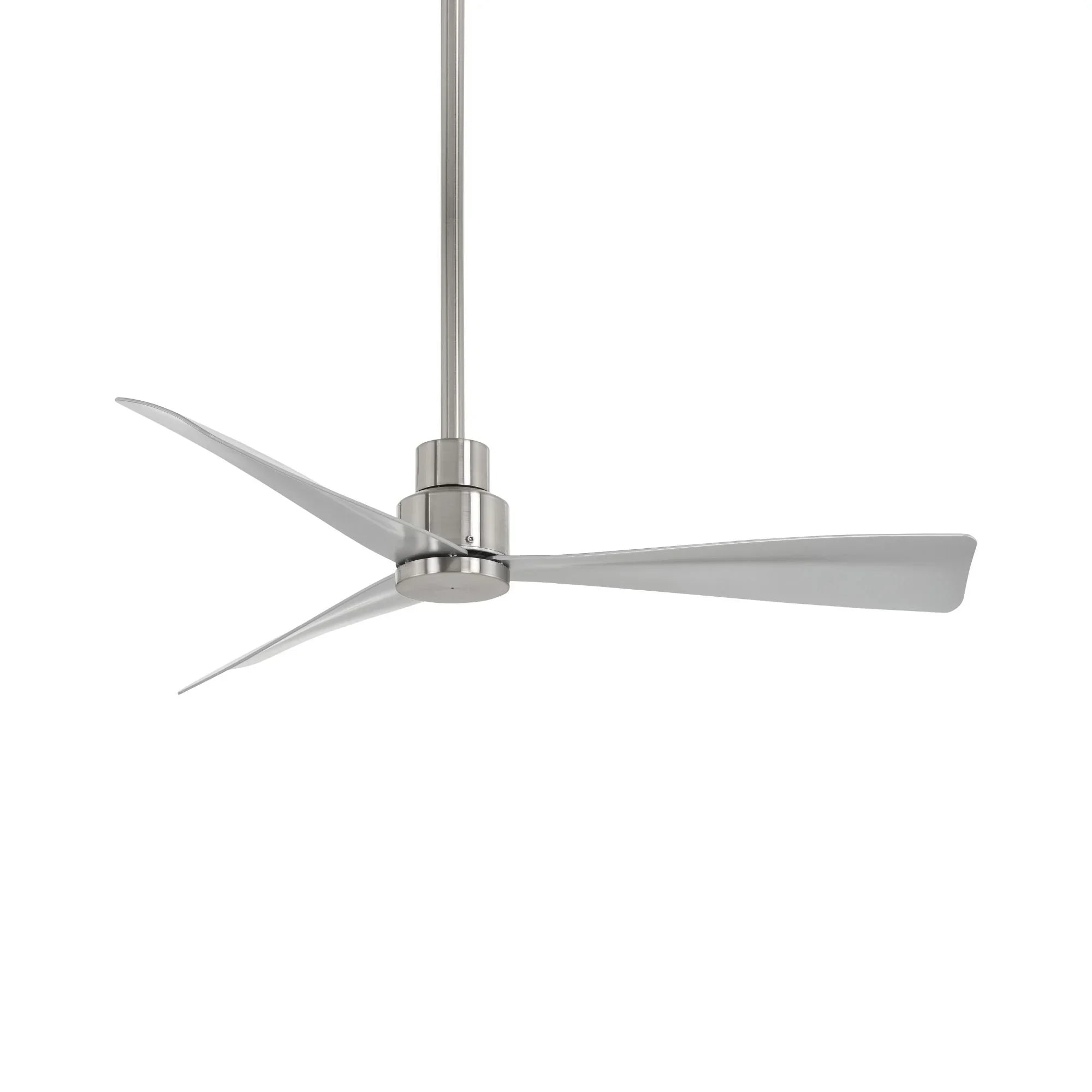 Simple 44" Nickel Wet Rated Ceiling Fan with Remote