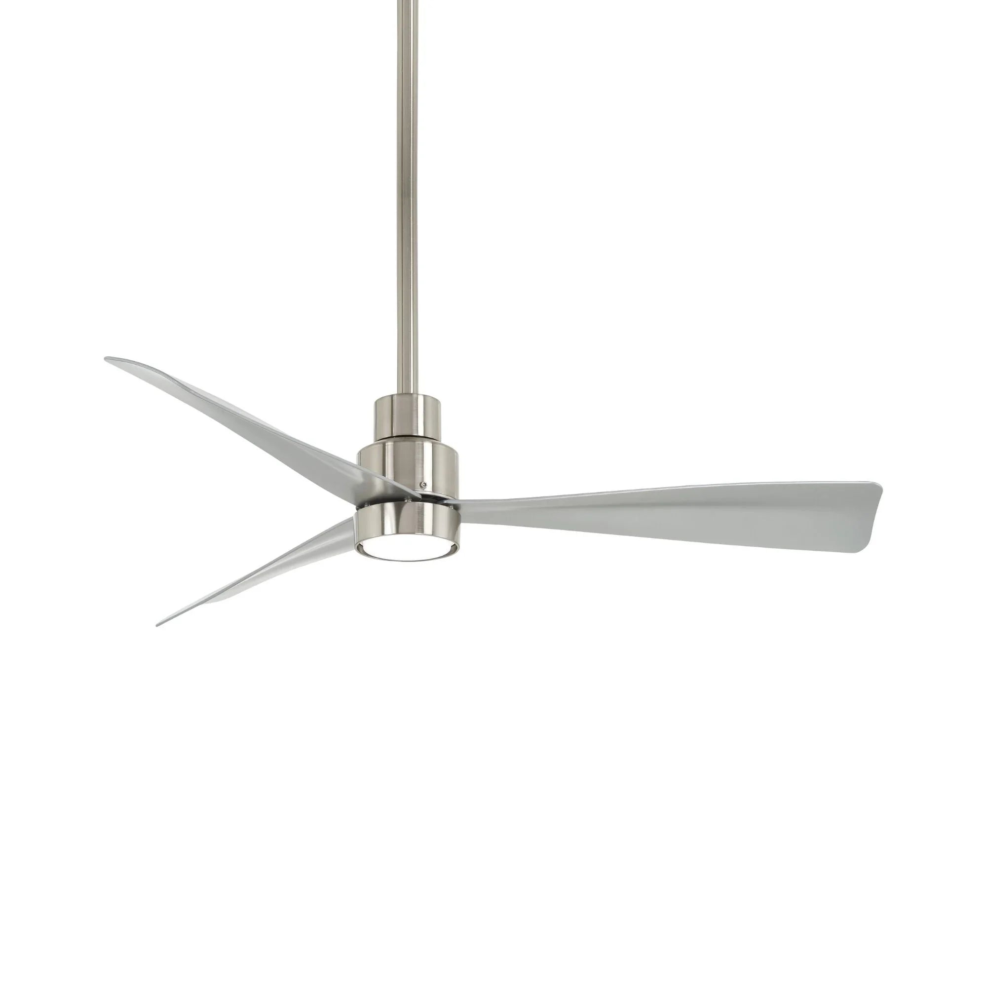 Simple 44" Nickel Wet Rated Ceiling Fan with Remote