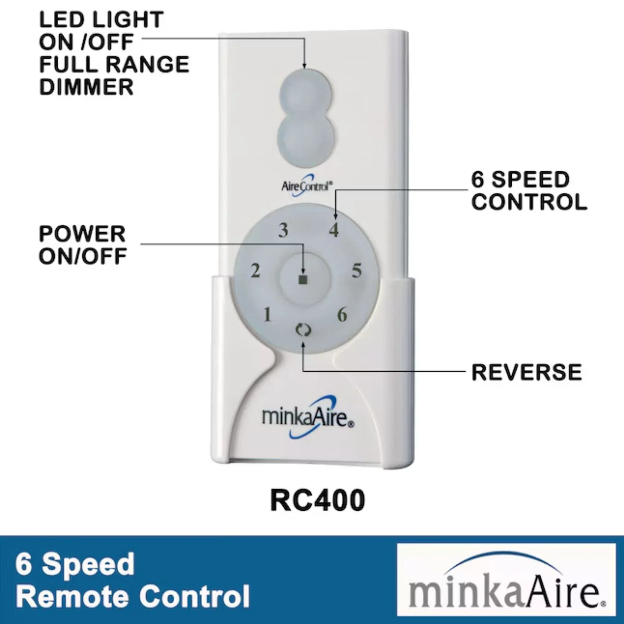 Simple 44" Bronze Wet Rated Ceiling Fan with Remote