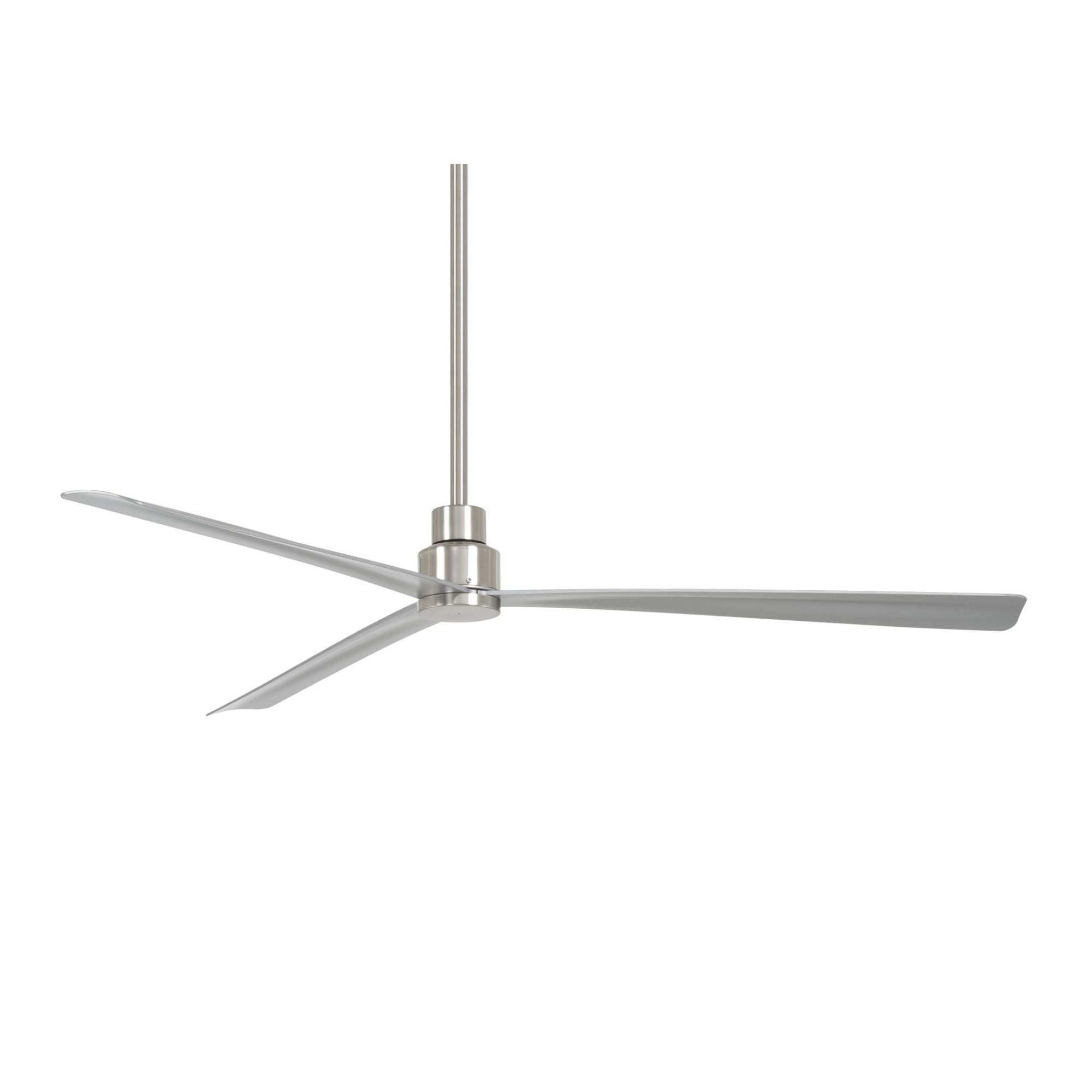 Simple XL 65" Nickel Wet Rated Ceiling Fan with Remote - Bees Lighting