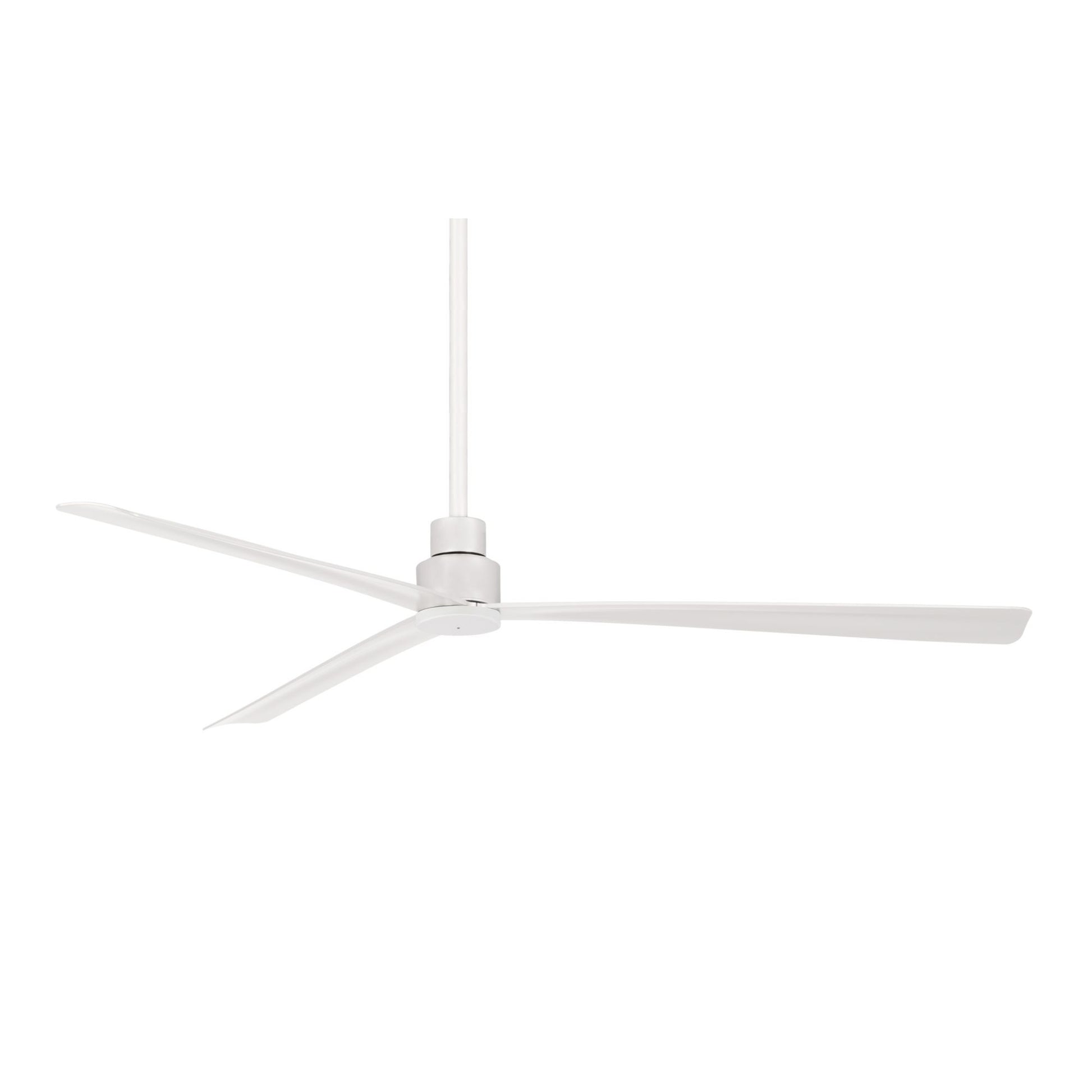 Simple XL 65" White Wet Rated Ceiling Fan with Remote - Bees Lighting