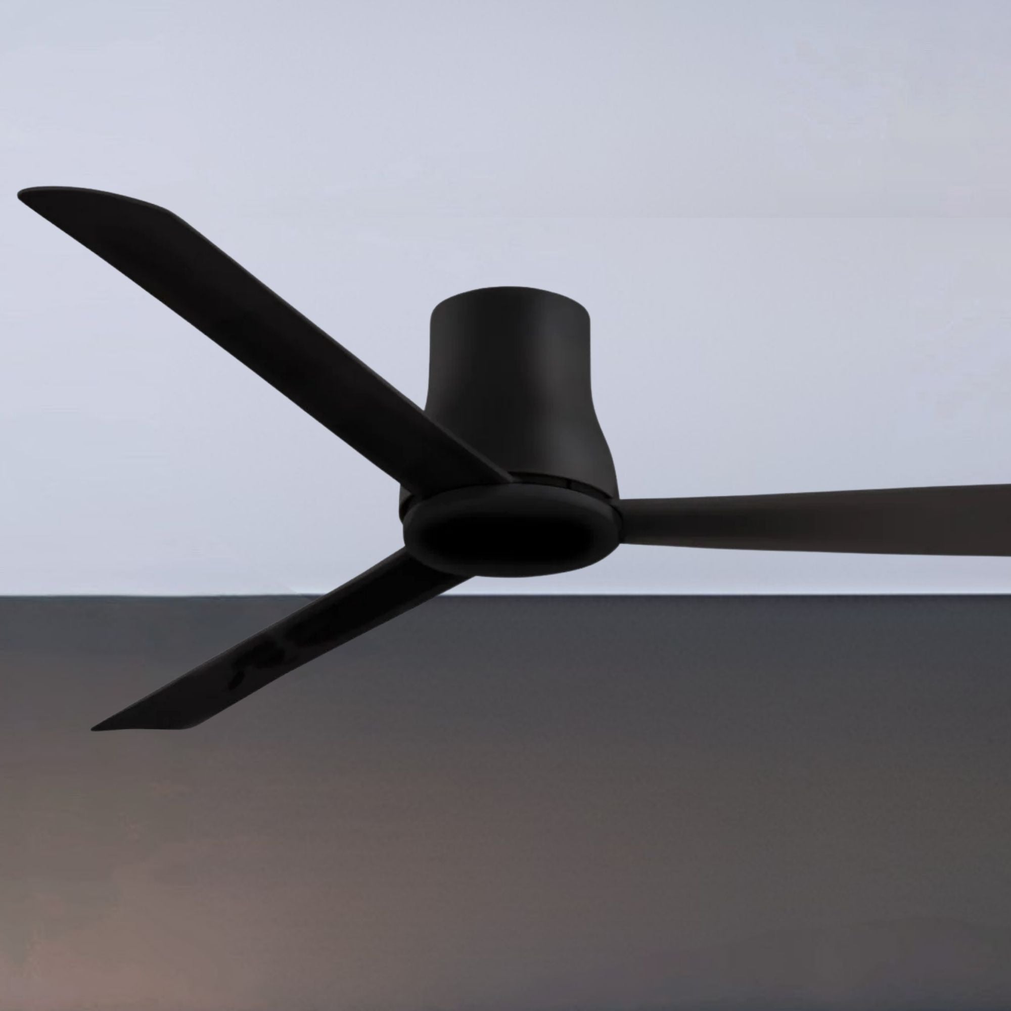 Minka Aire - Simple Flush 60" Black Coal Wet Rated Ceiling Fan with Remote | Bees Lighting