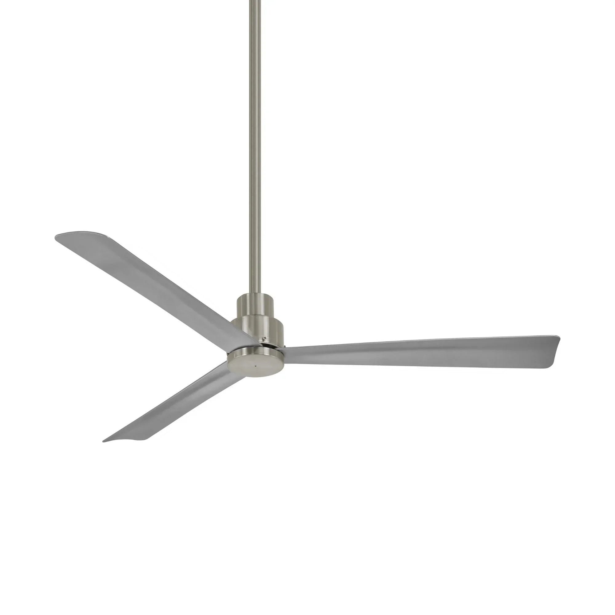 Simple 52" Nickel Wet Rated Ceiling Fan with Remote