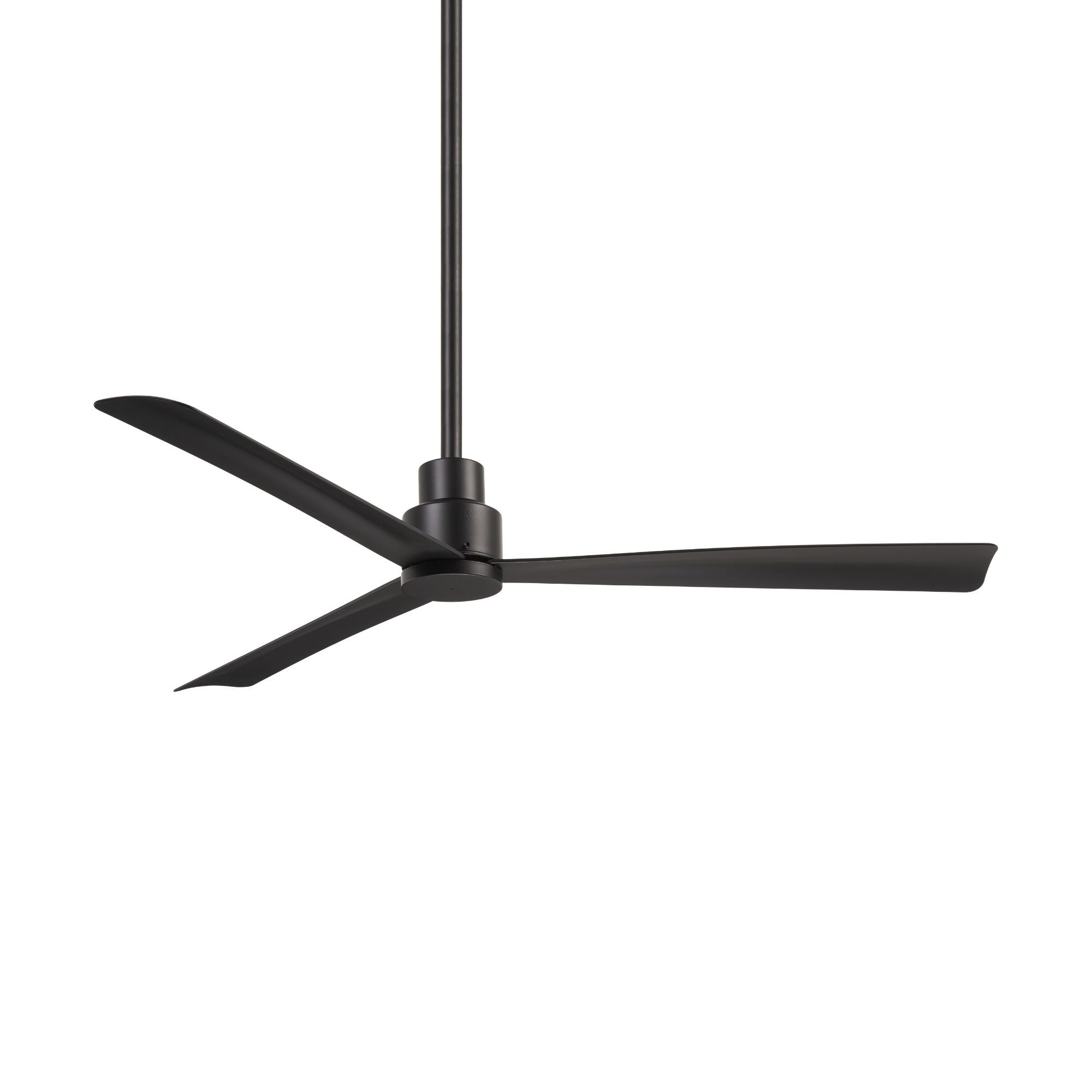 Simple 52" Black Coal Wet Rated Ceiling Fan with Remote