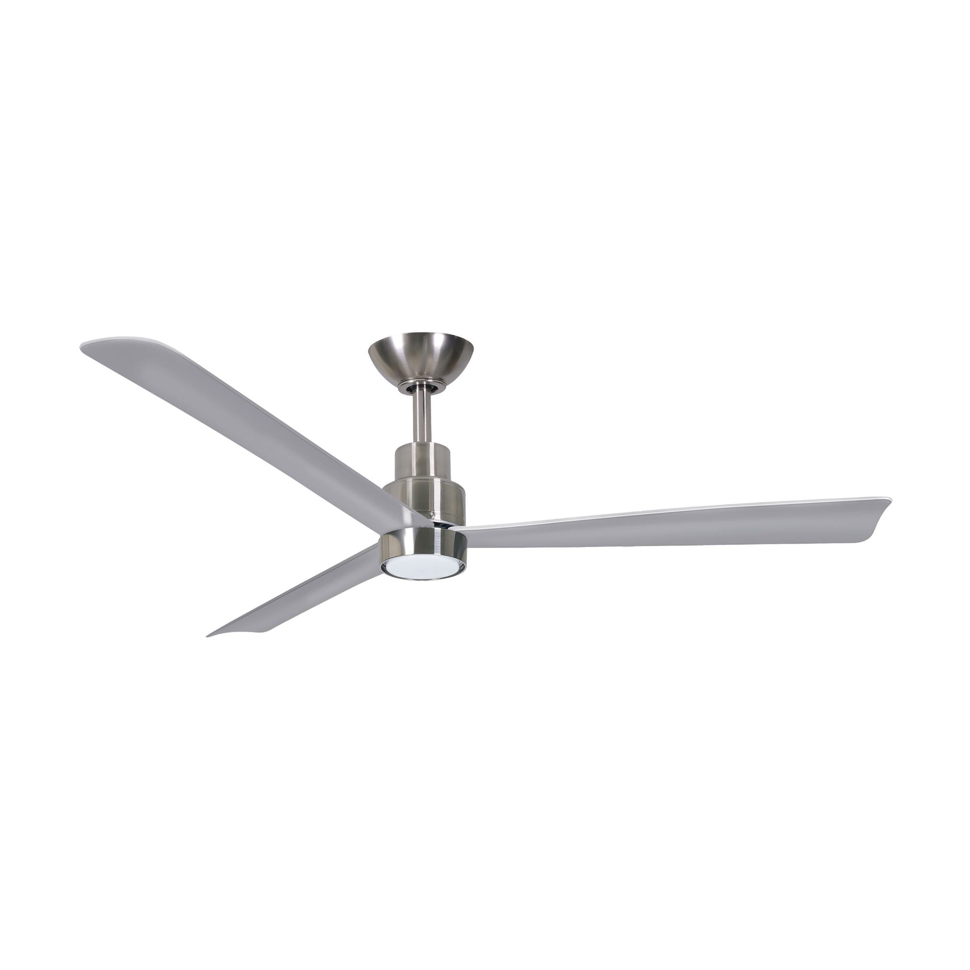 Simple 52" Brushed Nickel Wet LED Ceiling Fan with Remote