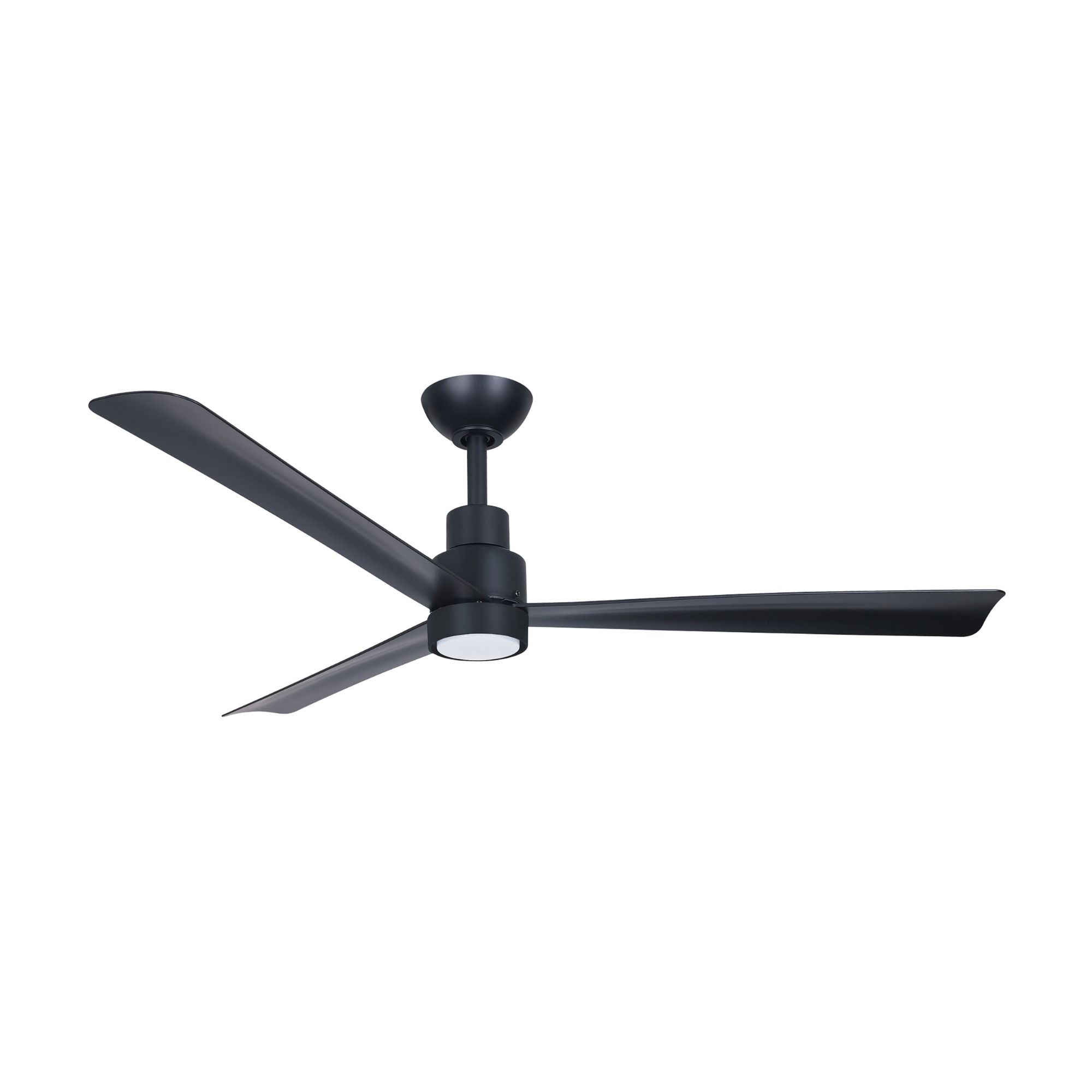 Simple 52" Coal Black LED Ceiling Fan with Remote