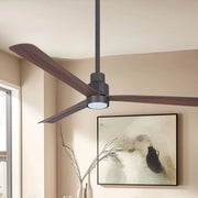 Simple 52" Oil Rubbed Bronze LED Ceiling Fan with Remote