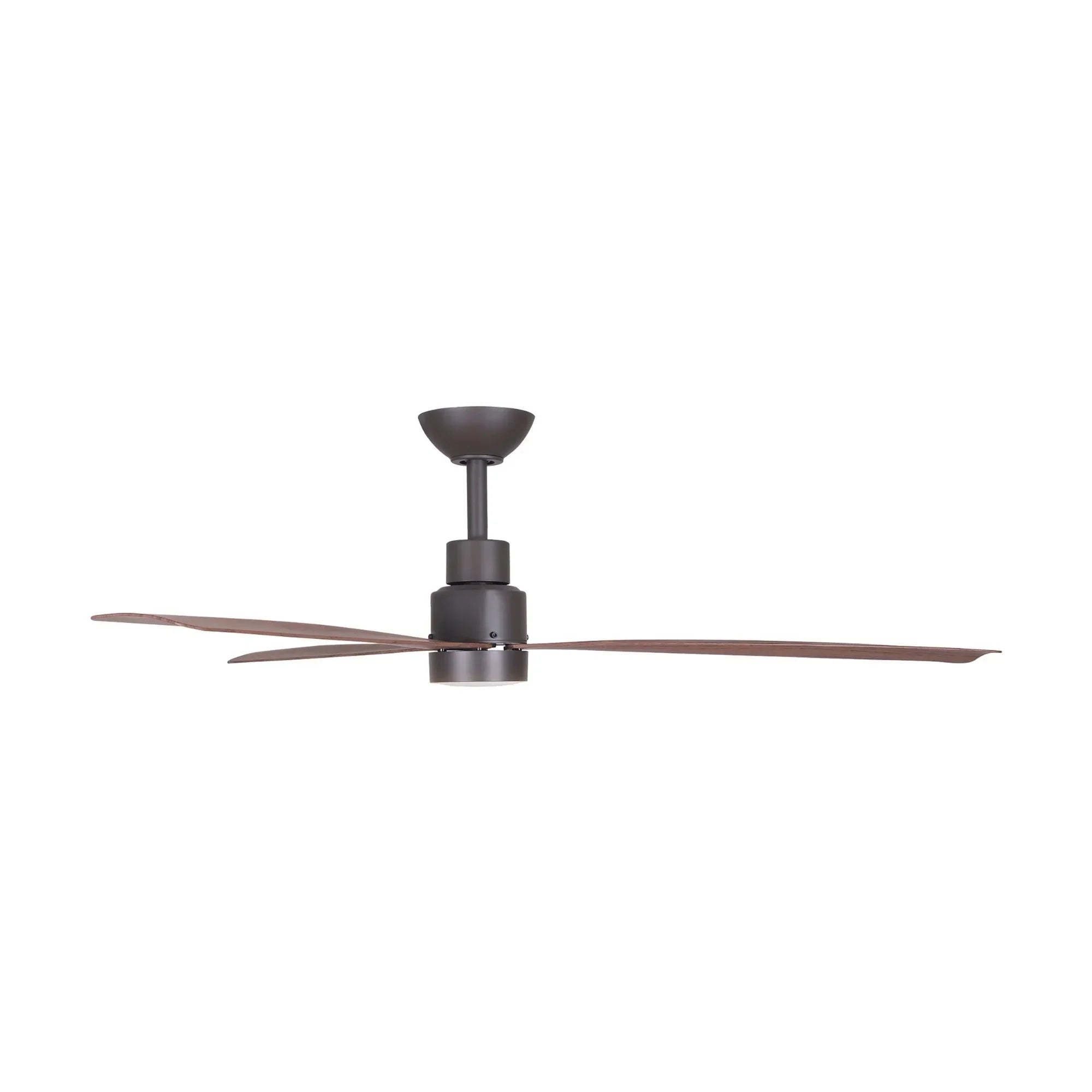 Simple 52" Oil Rubbed Bronze LED Ceiling Fan with Remote