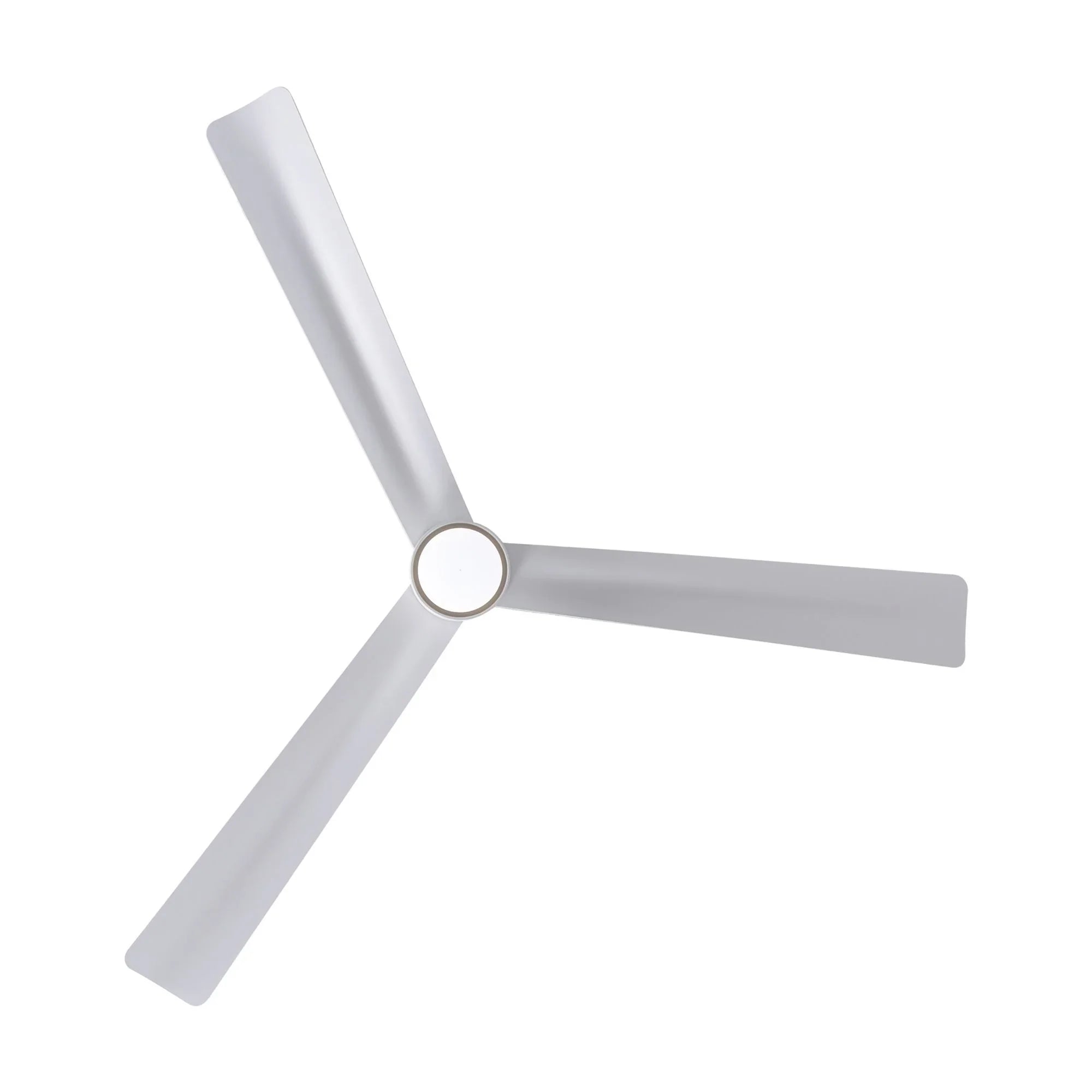Simple 52" Flat White LED Ceiling Fan with Remote