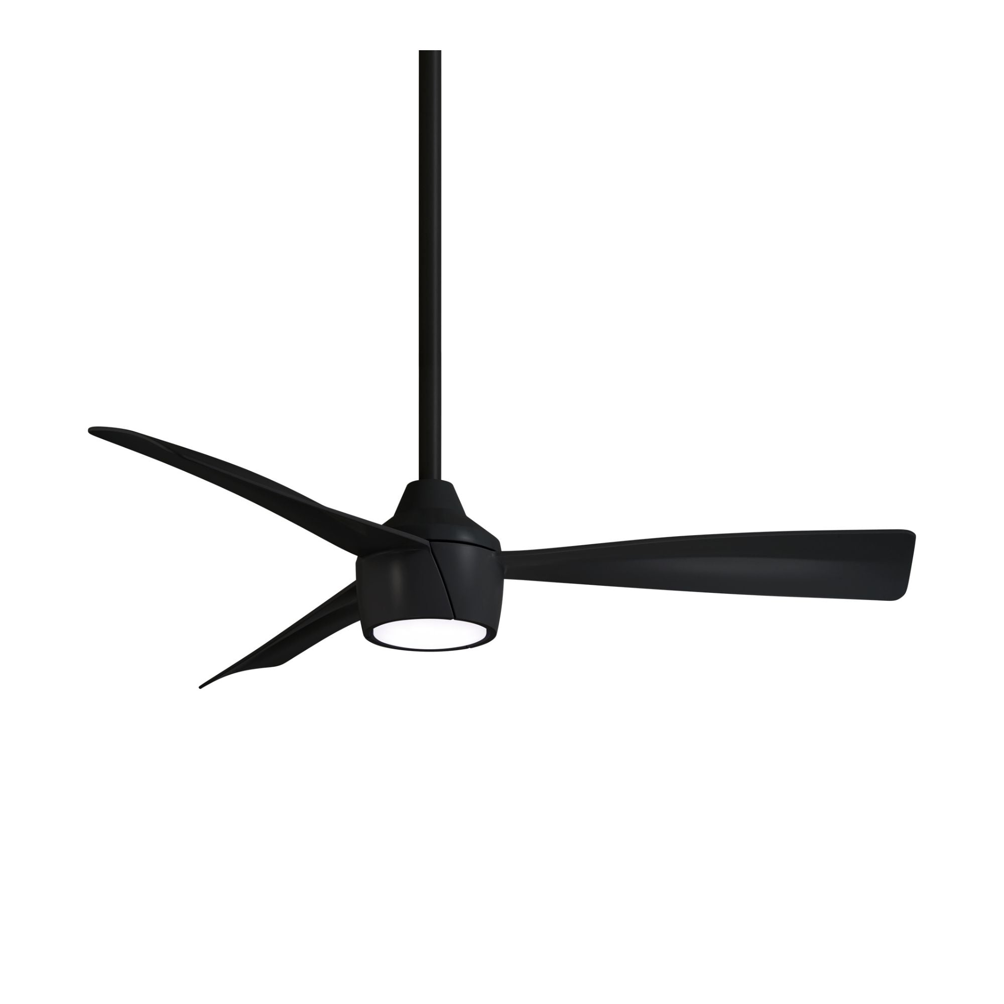 Skinnie LED 44" Black Coal Outdoor Ceiling Fan with Remote - Bees Lighting