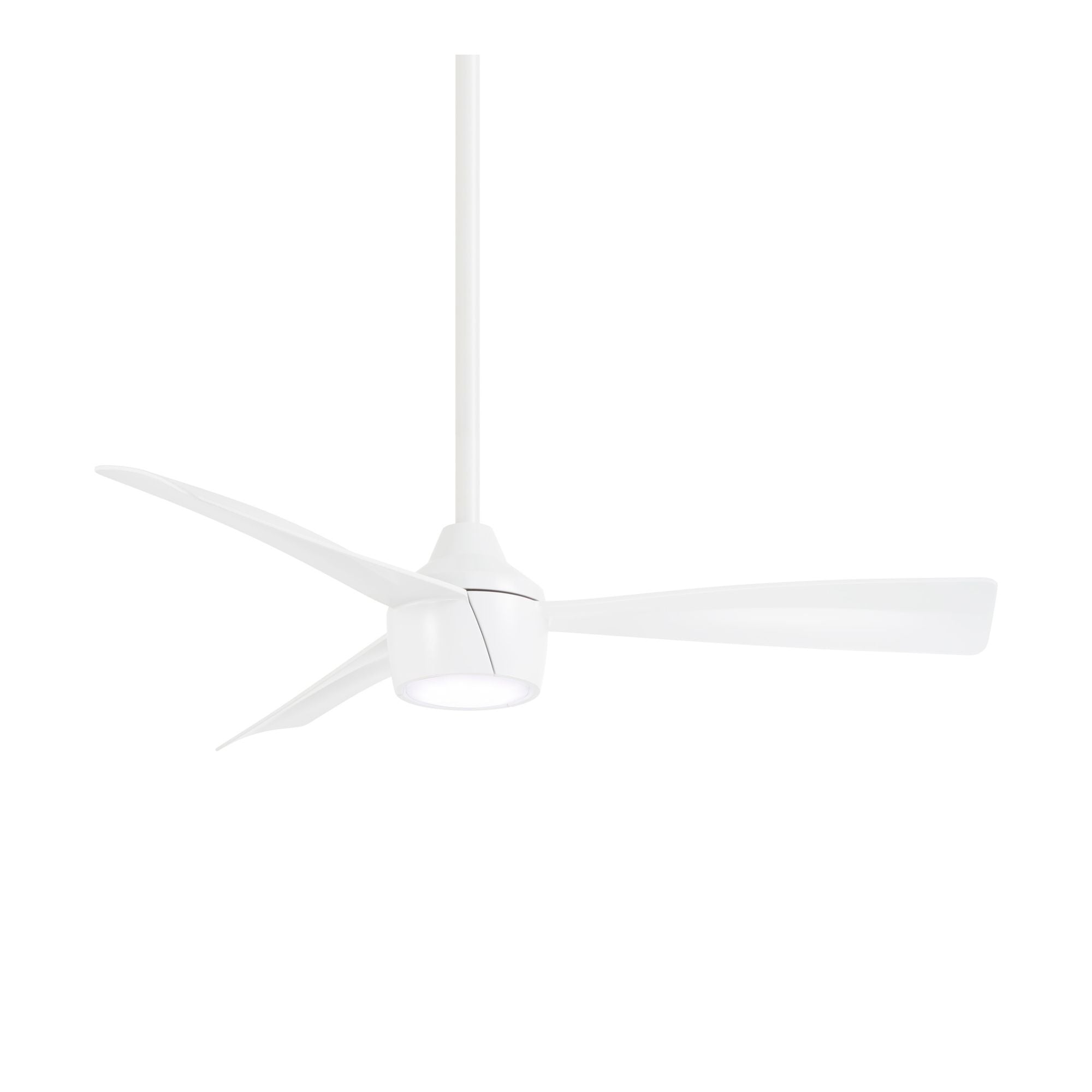 Skinnie LED 44" White Outdoor Ceiling Fan with Remote - Bees Lighting