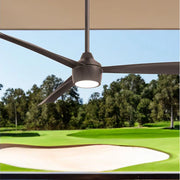 Minka Aire - Skinnie LED 56" Bronze Outdoor Ceiling Fan with Remote | Bees Lighting