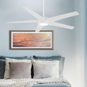 Minka Aire - Skymaster LED 64" White Indoor Ceiling Fan with Remote | Bees Lighting