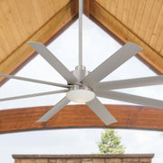 Slipstream LED 65" Large Outdoor Ceiling Fan, Brushed Nickel