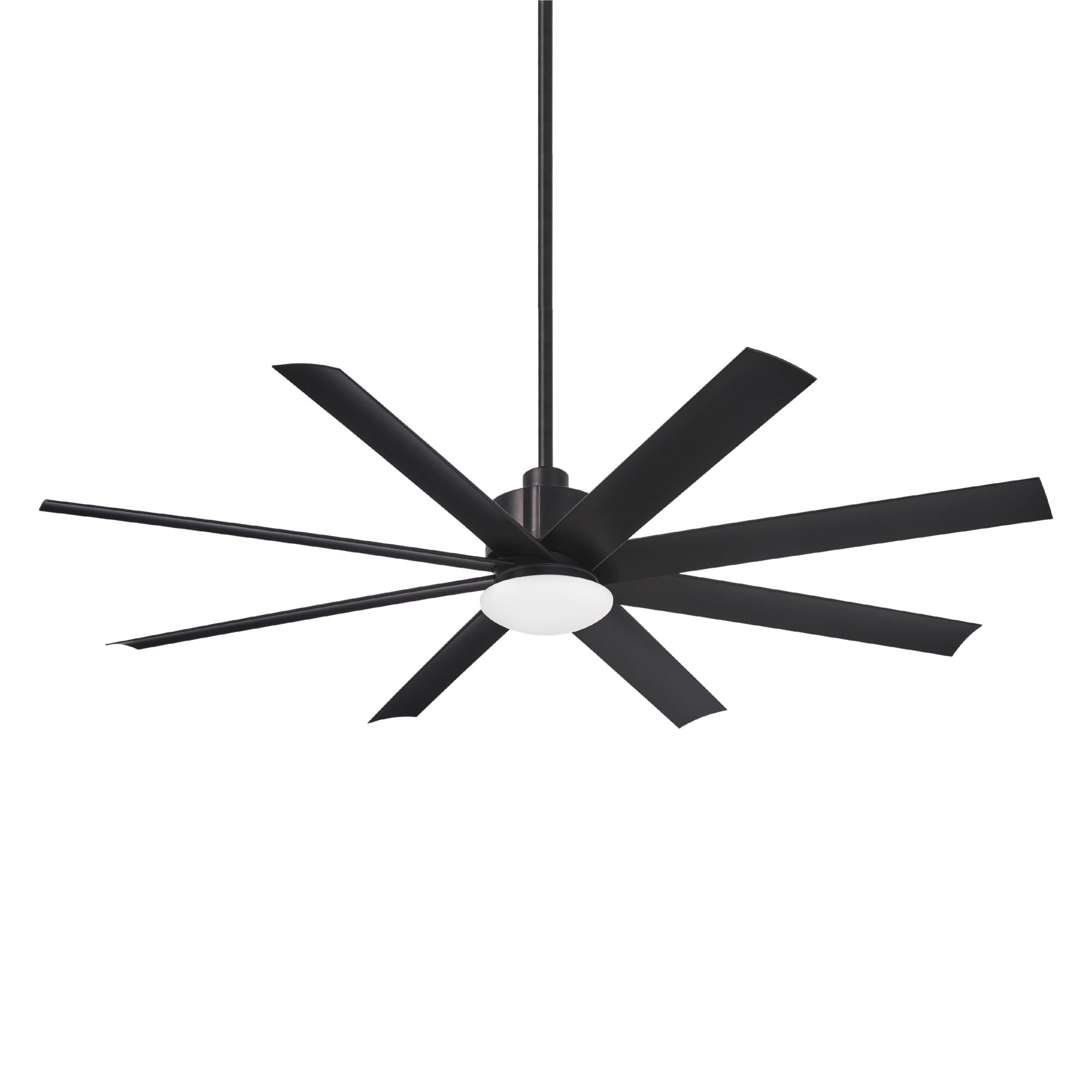 Slipstream LED 65" Large Outdoor Ceiling Fan, Black Coal