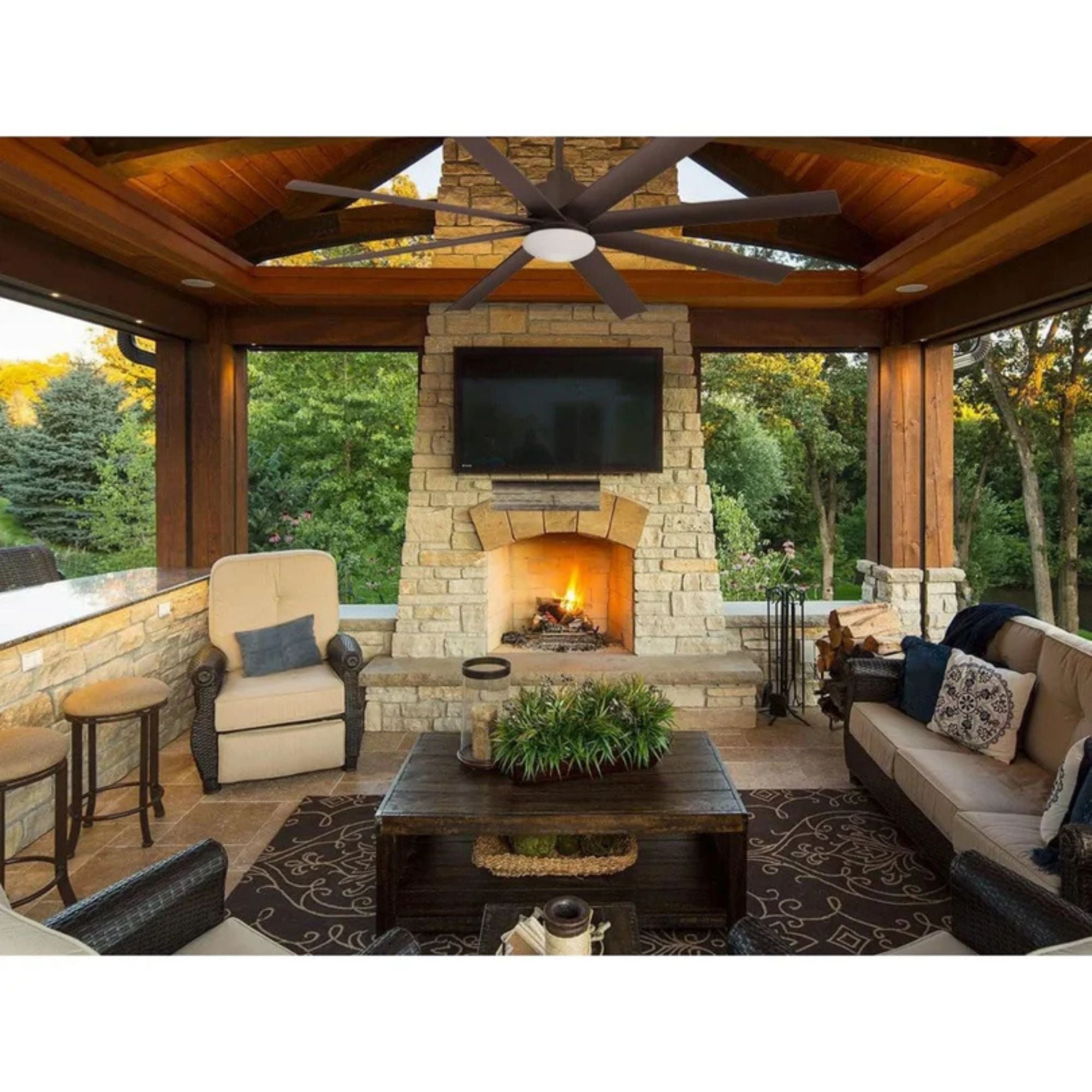 Minka Aire - Slipstream LED 65" Large Outdoor Ceiling Fan, Oil Rubbed Bronze | Bees Lighting