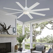 Minka Aire - Slipstream LED 65" Large Outdoor Ceiling Fan, Flat White | Bees Lighting
