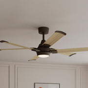 Minka Aire Soarin 56'' Smart Ceiling Fan with LED Light DC Motor Dark Bronze
