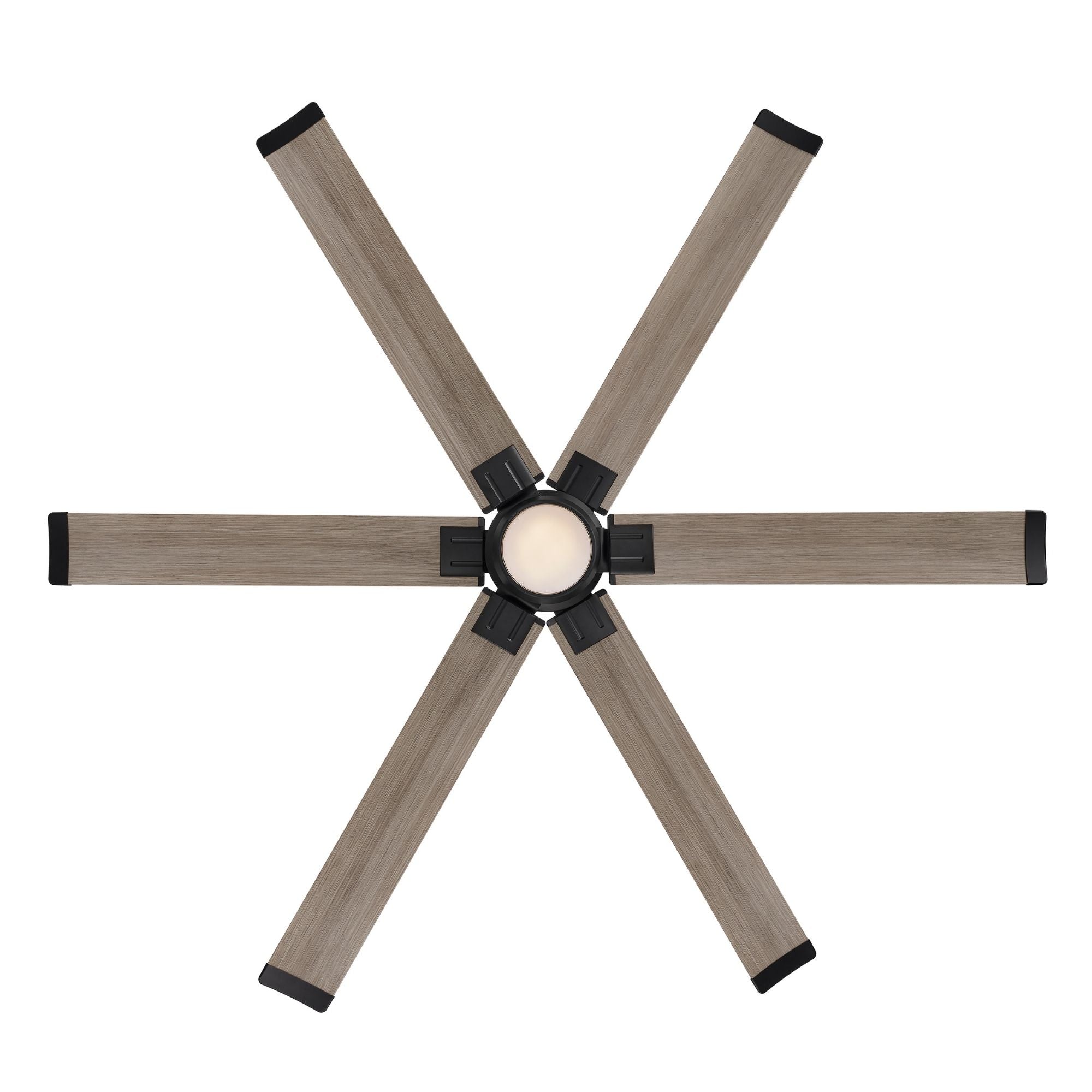 Minka Aire Soarin 72'' Smart Ceiling Fan with LED Light DC Motor Coal Black/Aged Oak