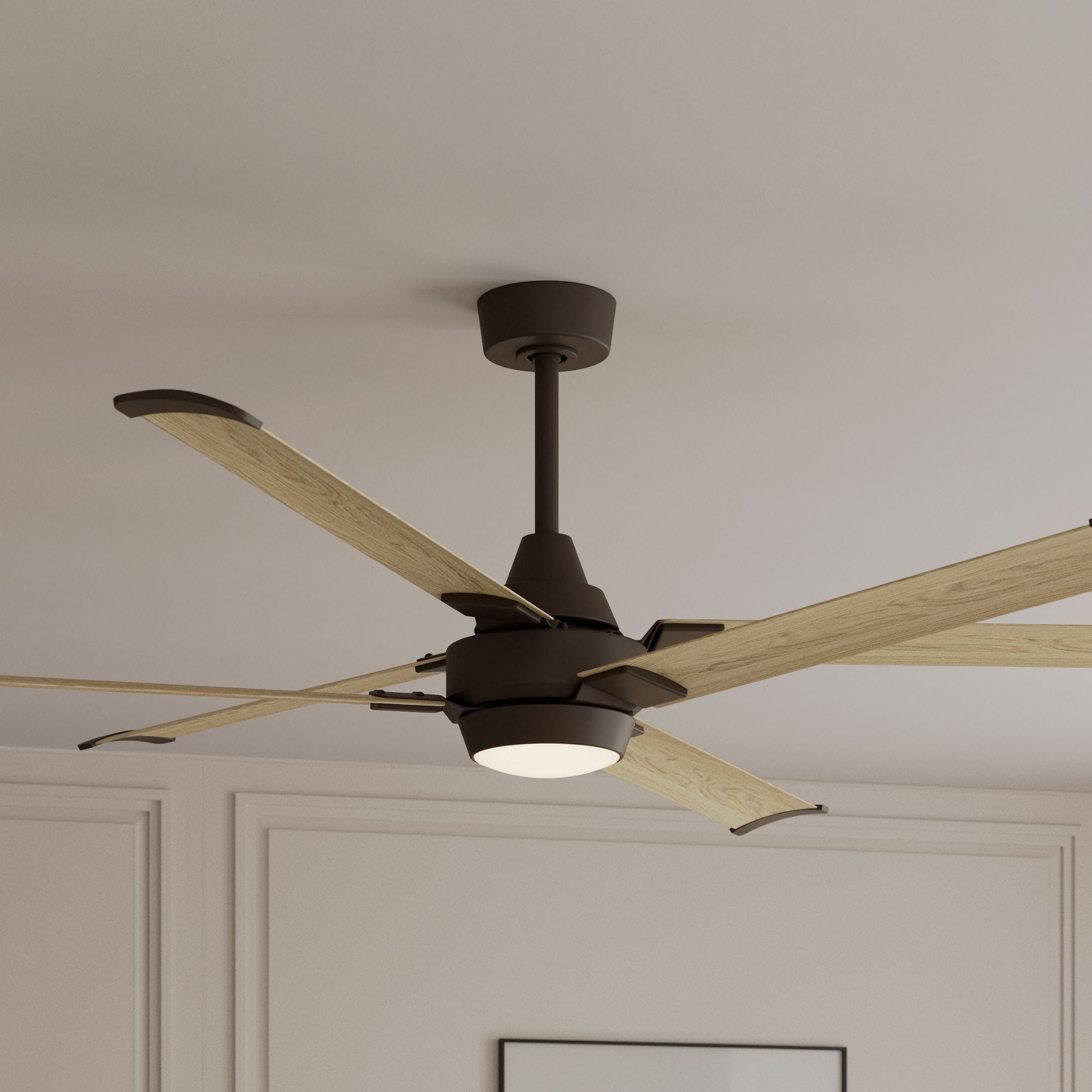 Minka Aire Soarin 72'' Smart Ceiling Fan with LED Light DC Motor Dark Bronze