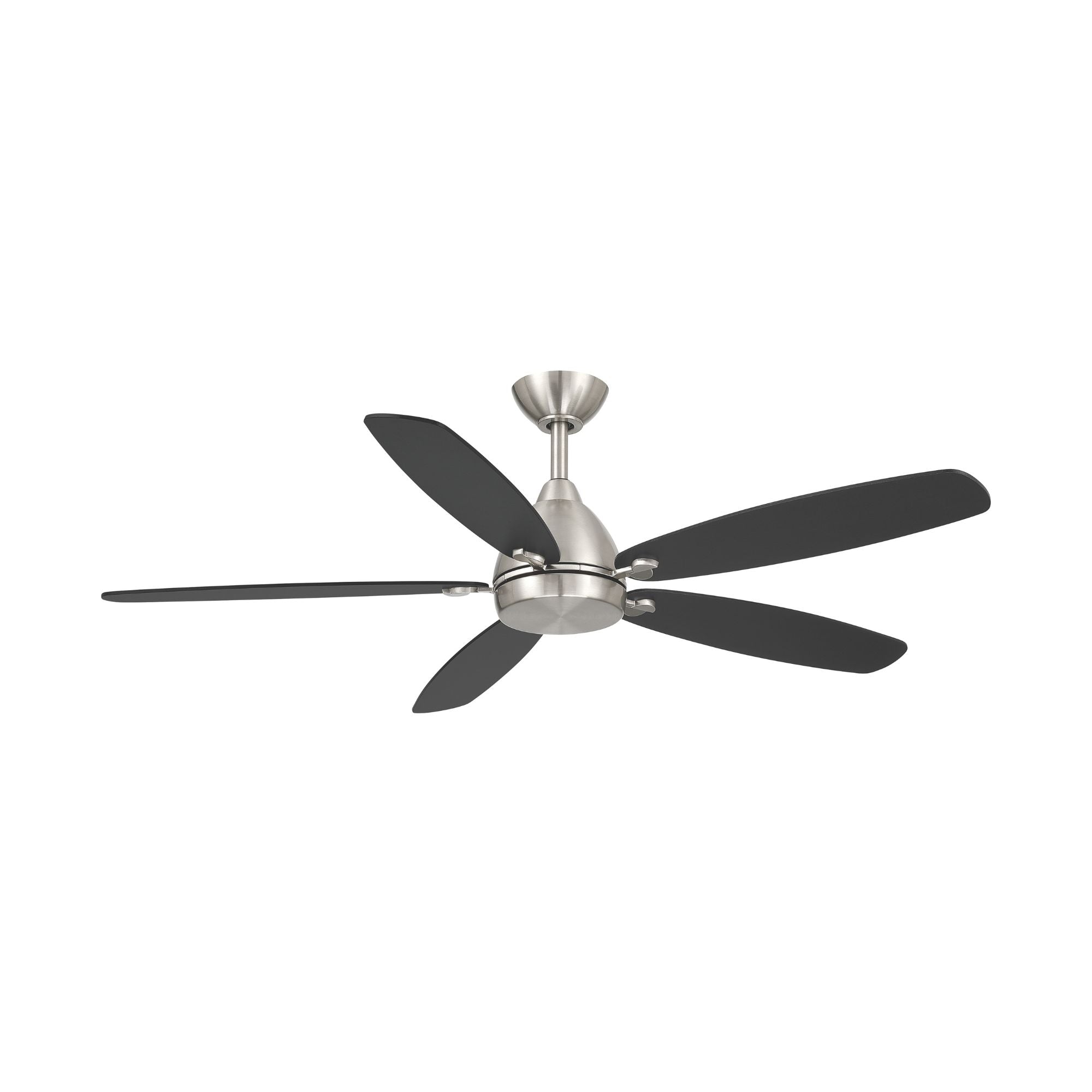 Minka Aire Soreno 52'' Ceiling Fan with LED Light AC Motor Brushed Nickel/Coal Black