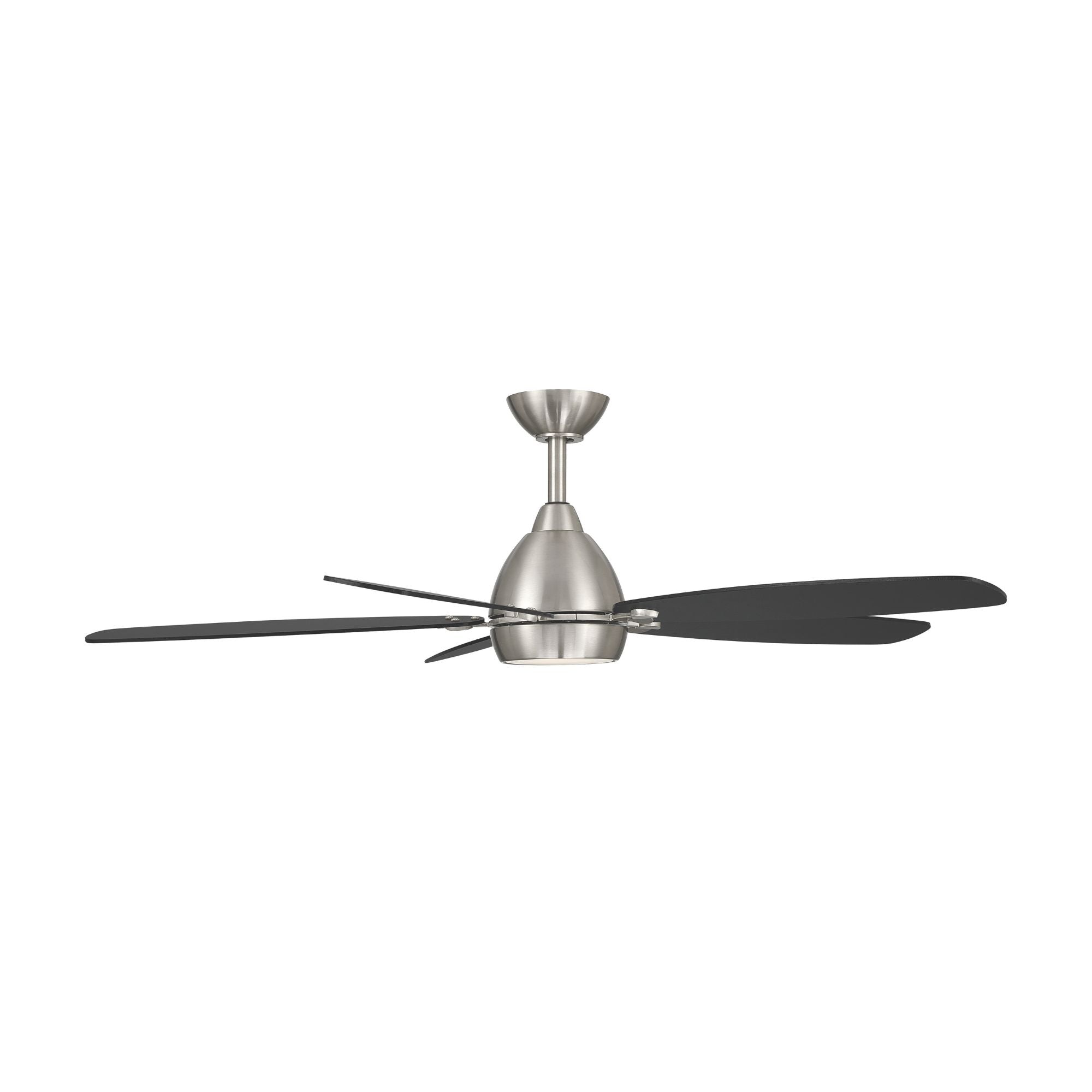 Minka Aire Soreno 52'' Ceiling Fan with LED Light AC Motor Brushed Nickel/Coal Black