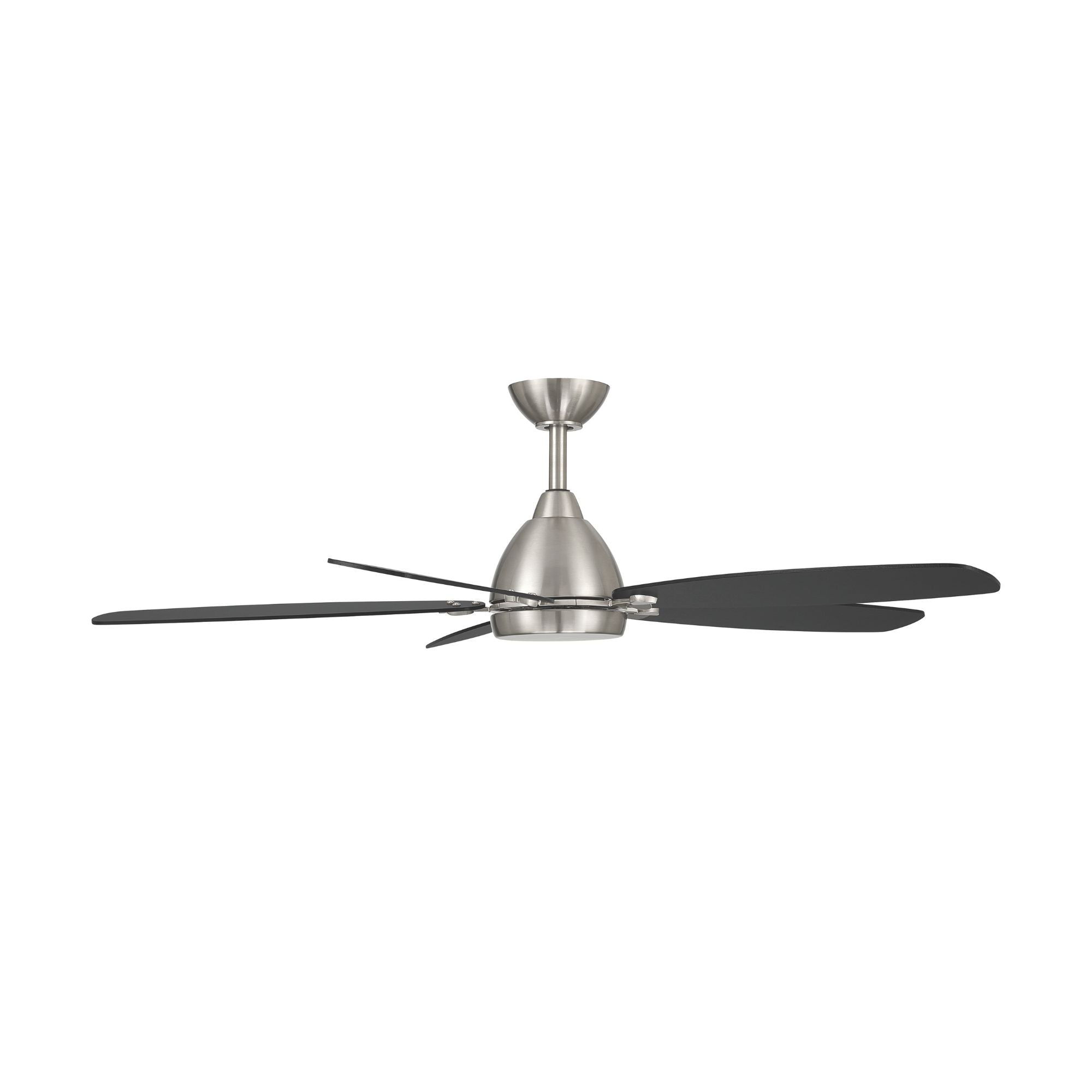 Minka Aire Soreno 52'' Ceiling Fan with LED Light AC Motor Brushed Nickel/Coal Black